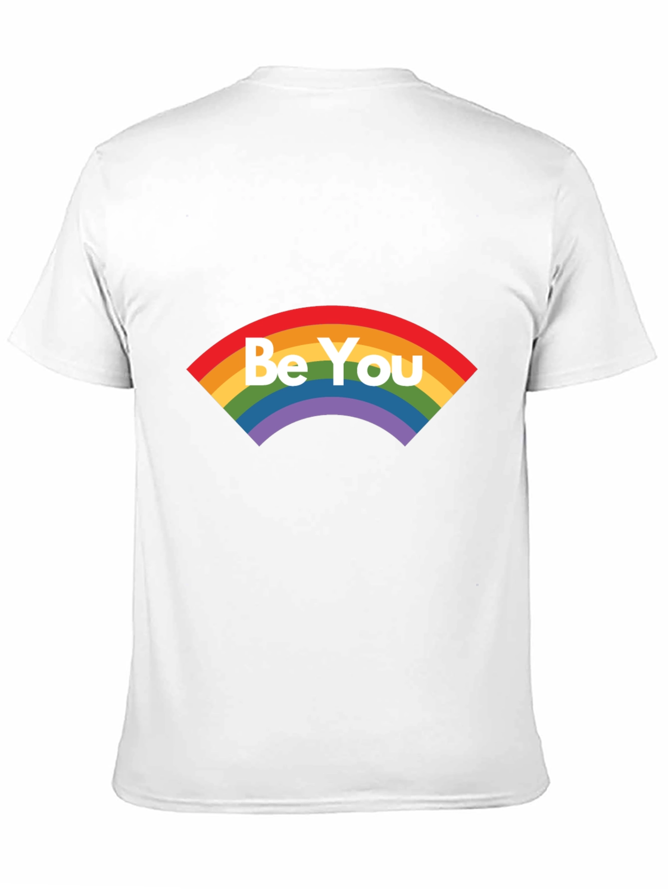 Be You Rainbow Graphic Tee - Soft Cotton Blend