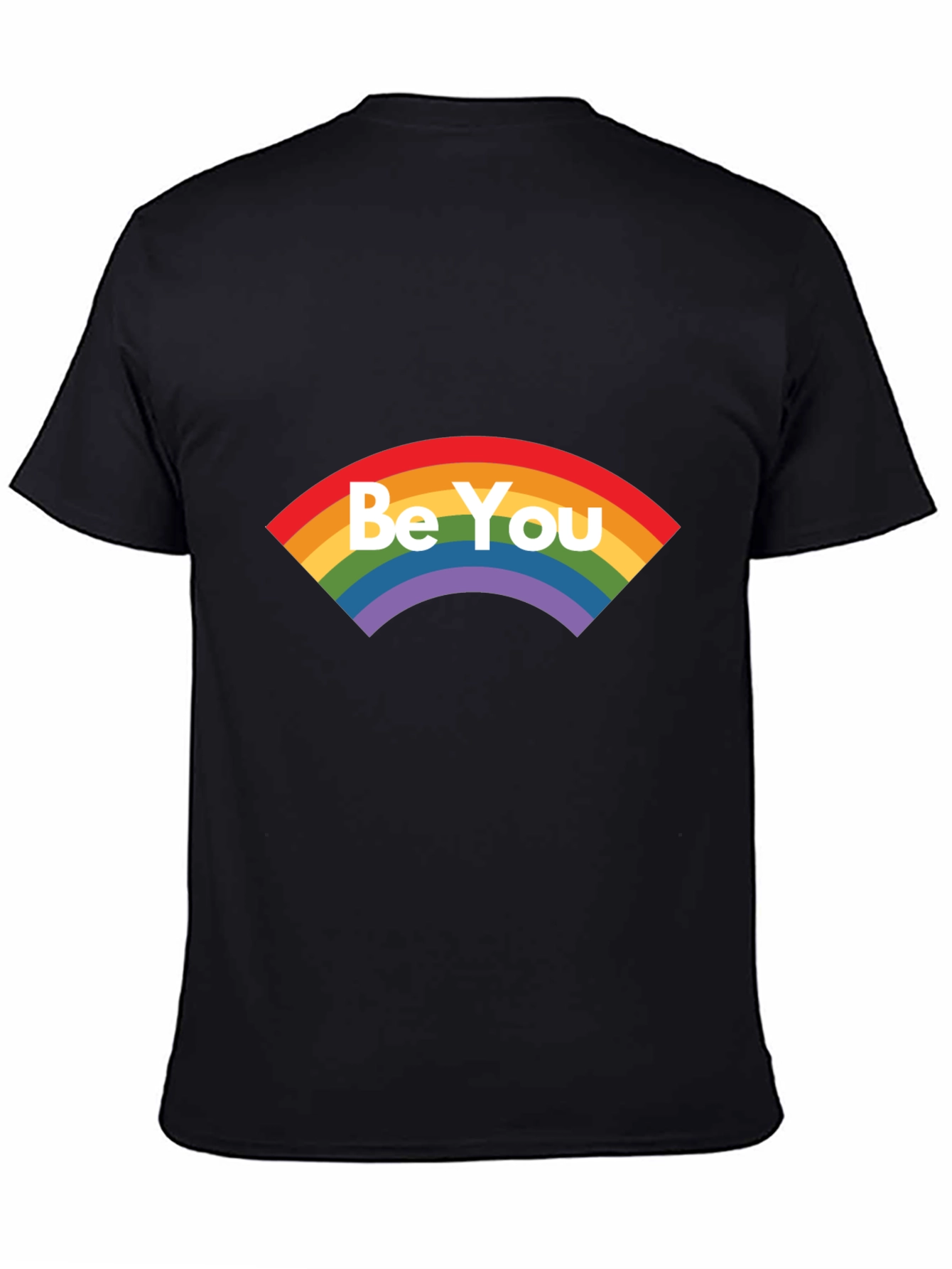 Be You Rainbow Graphic Tee - Soft Cotton Blend