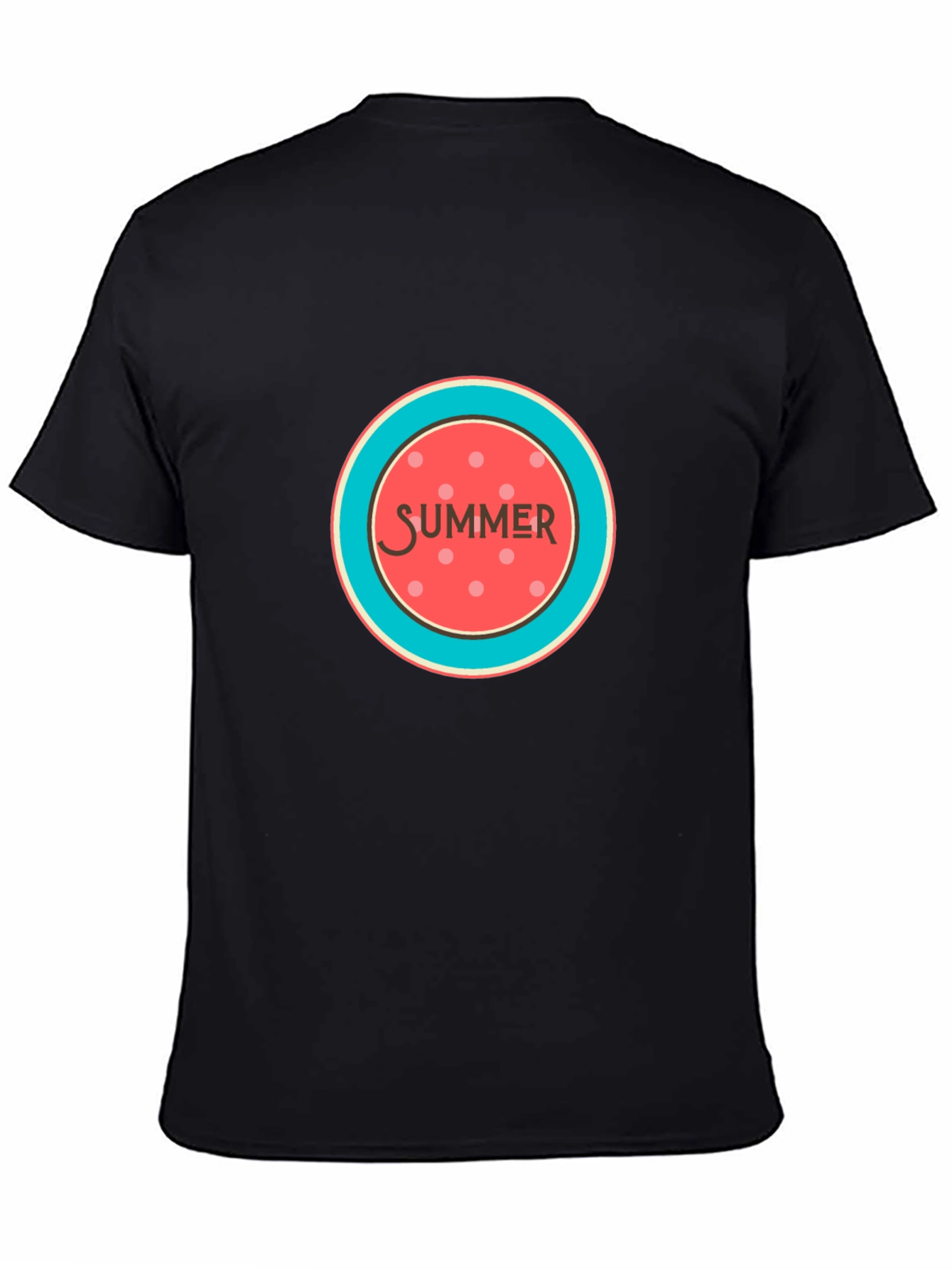Summer Graphic Black T-Shirt
