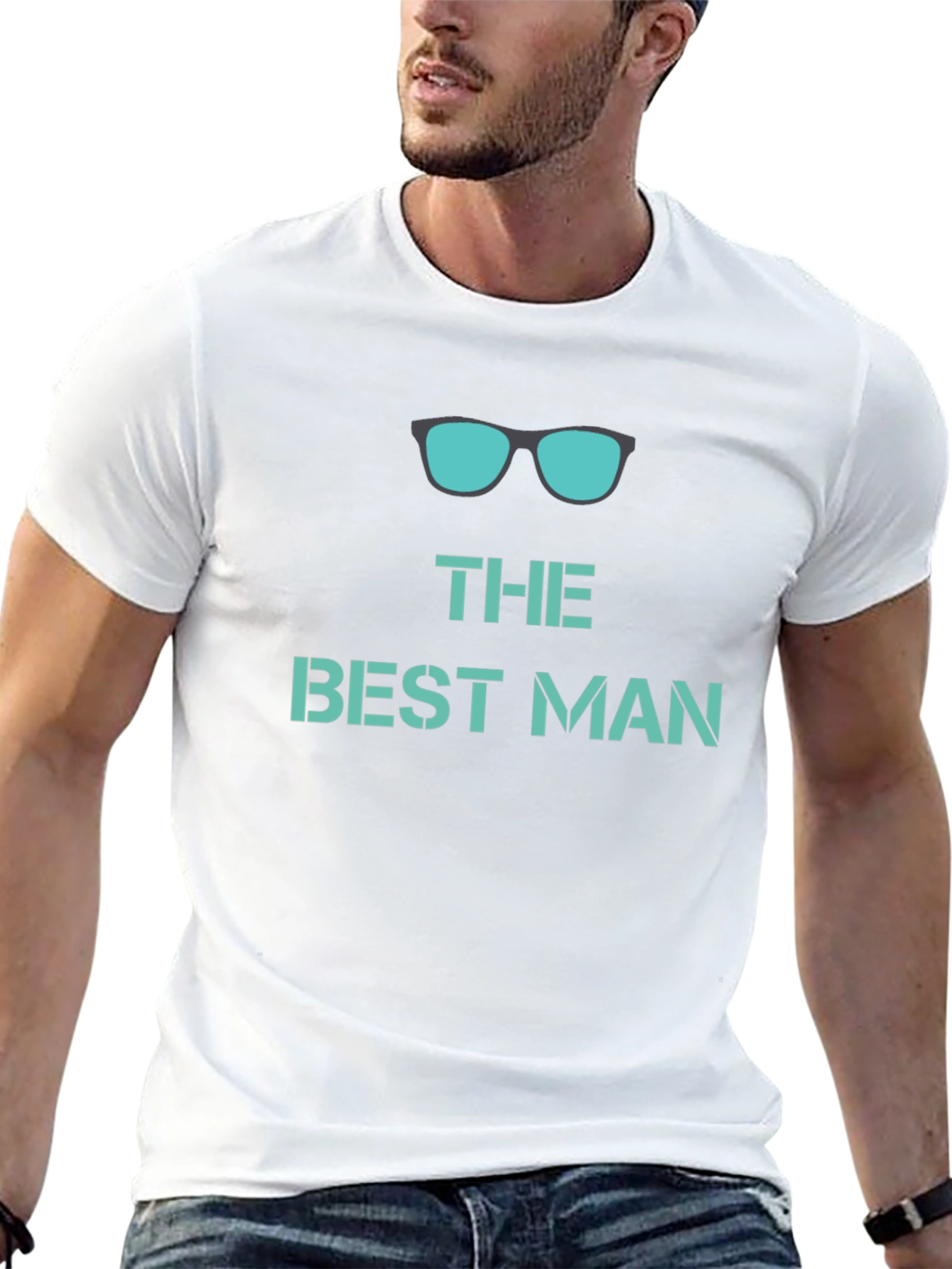 Best Man Crew Neck Graphic T-Shirt