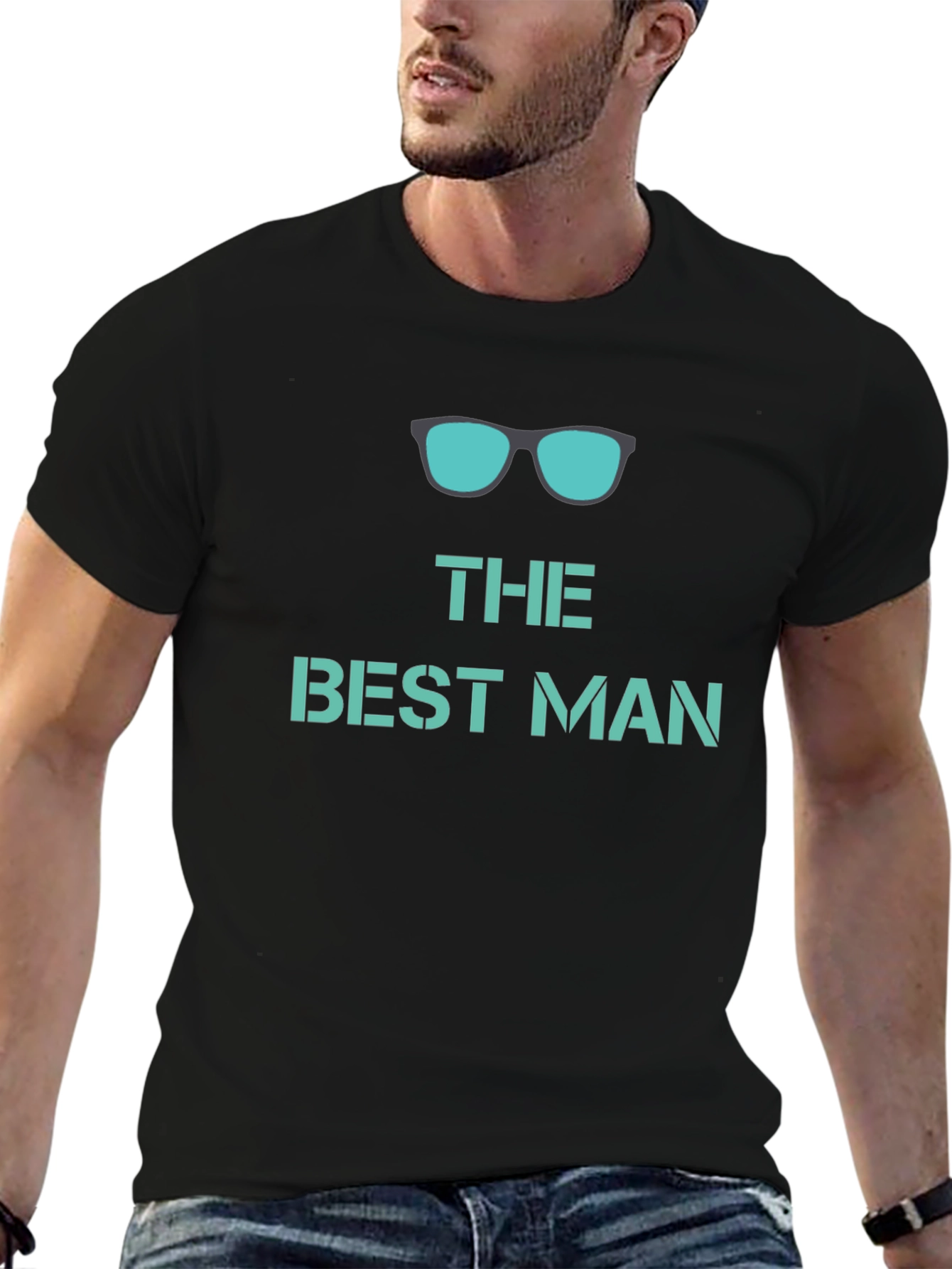 Best Man Crew Neck Graphic T-Shirt