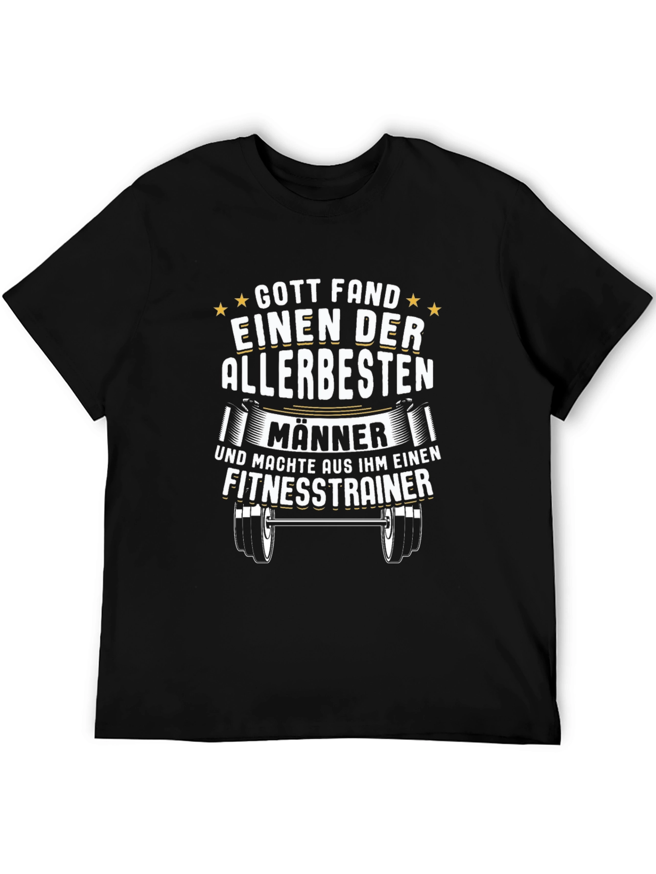 Fitness Trainer Graphic T-Shirt - Mens Black Tee