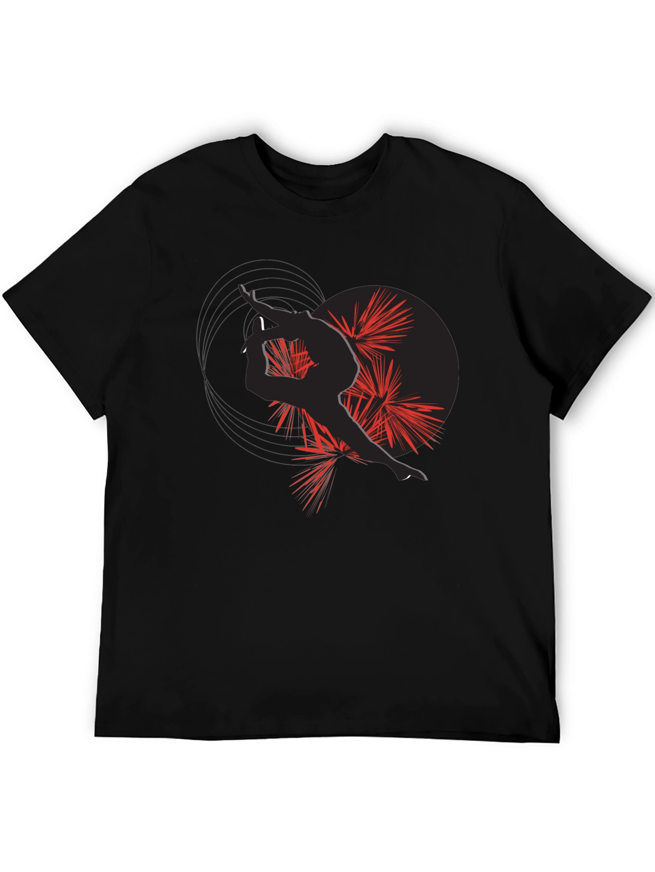 Artistic Silhouette Graphic Tee - Modern Style