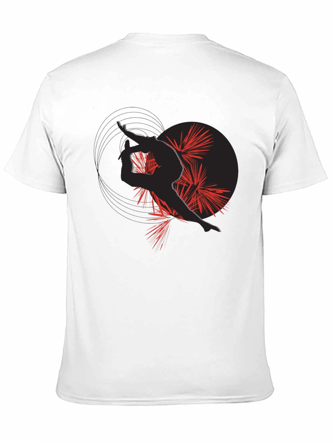 Artistic Silhouette Graphic Tee - Modern Style