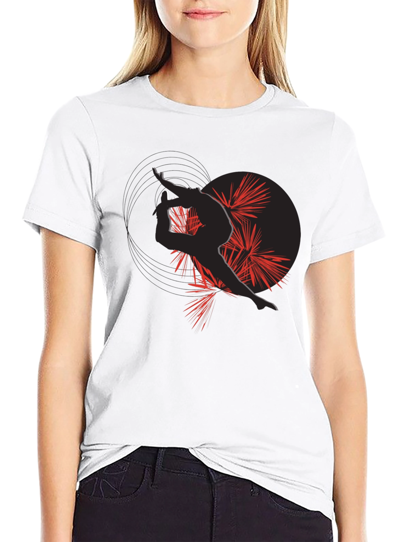 Artistic Silhouette Graphic Tee - Modern Style
