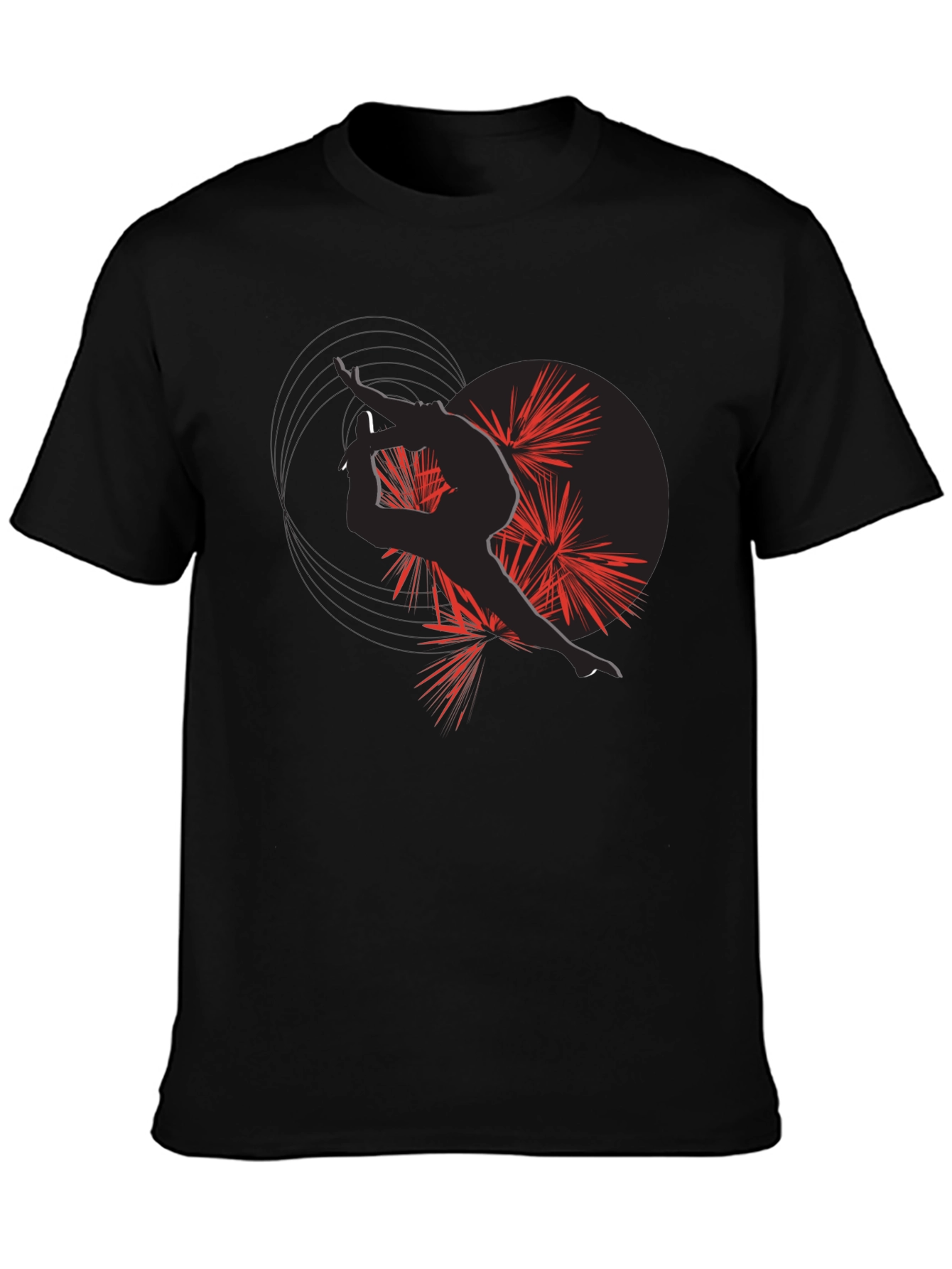 Artistic Silhouette Graphic Tee - Modern Style