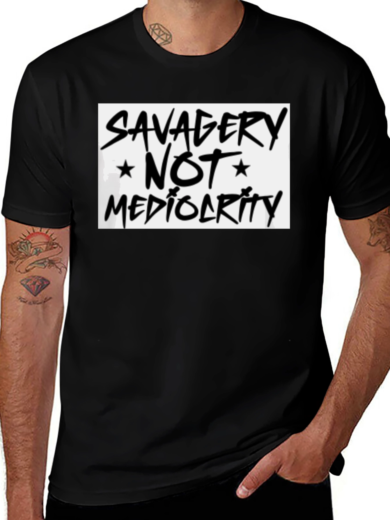 Savagery Not Mediocrity Graphic Tee