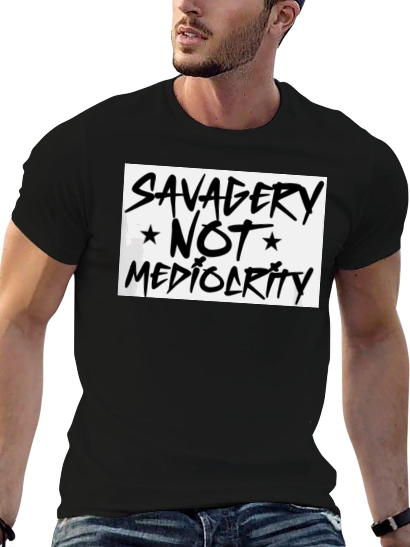 Savagery Not Mediocrity Graphic Tee