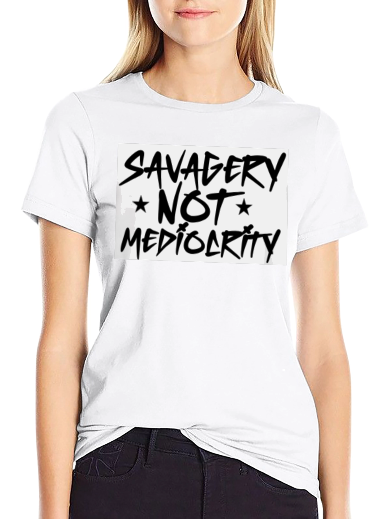 Savagery Not Mediocrity Graphic Tee