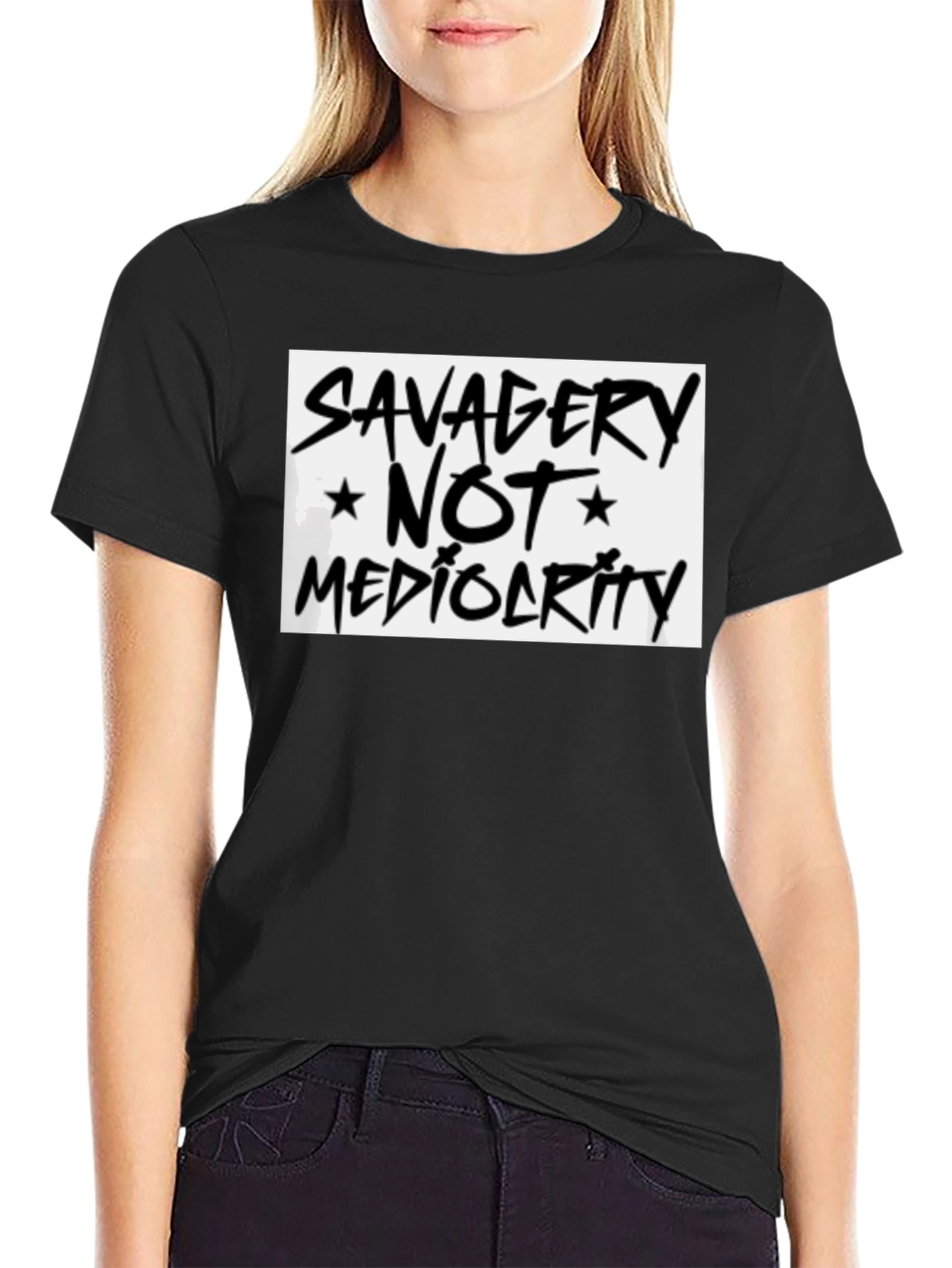 Savagery Not Mediocrity Graphic Tee