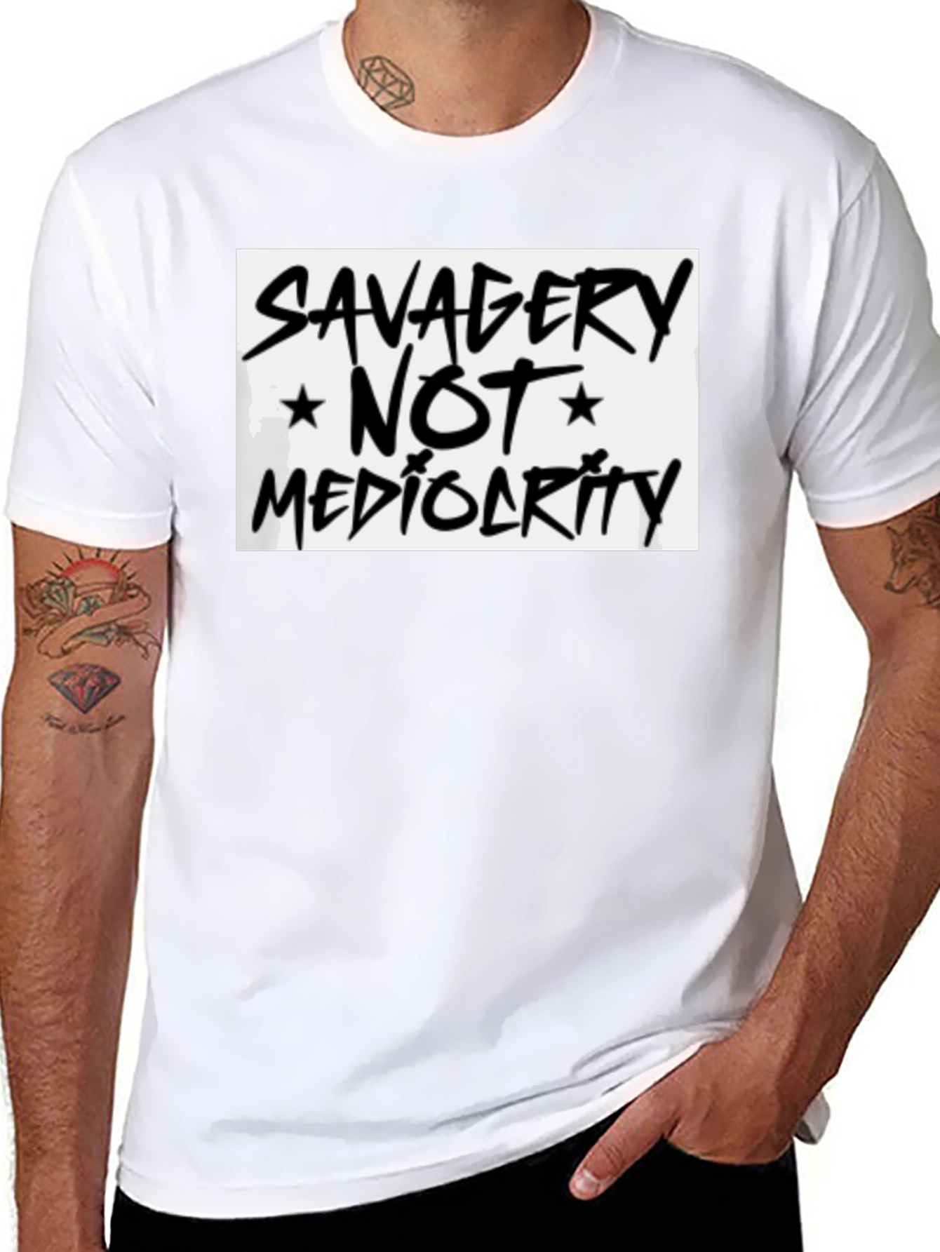 Savagery Not Mediocrity Graphic Tee
