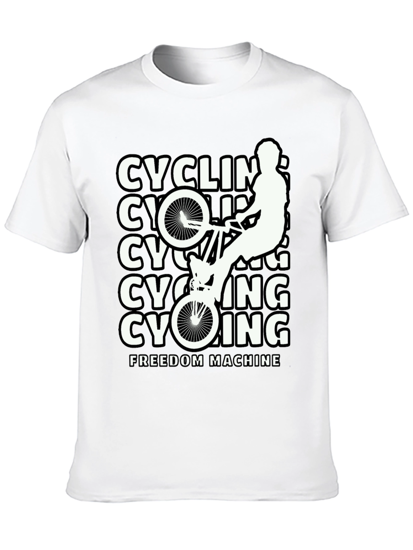 Cycling Freedom Machine Black T-Shirt