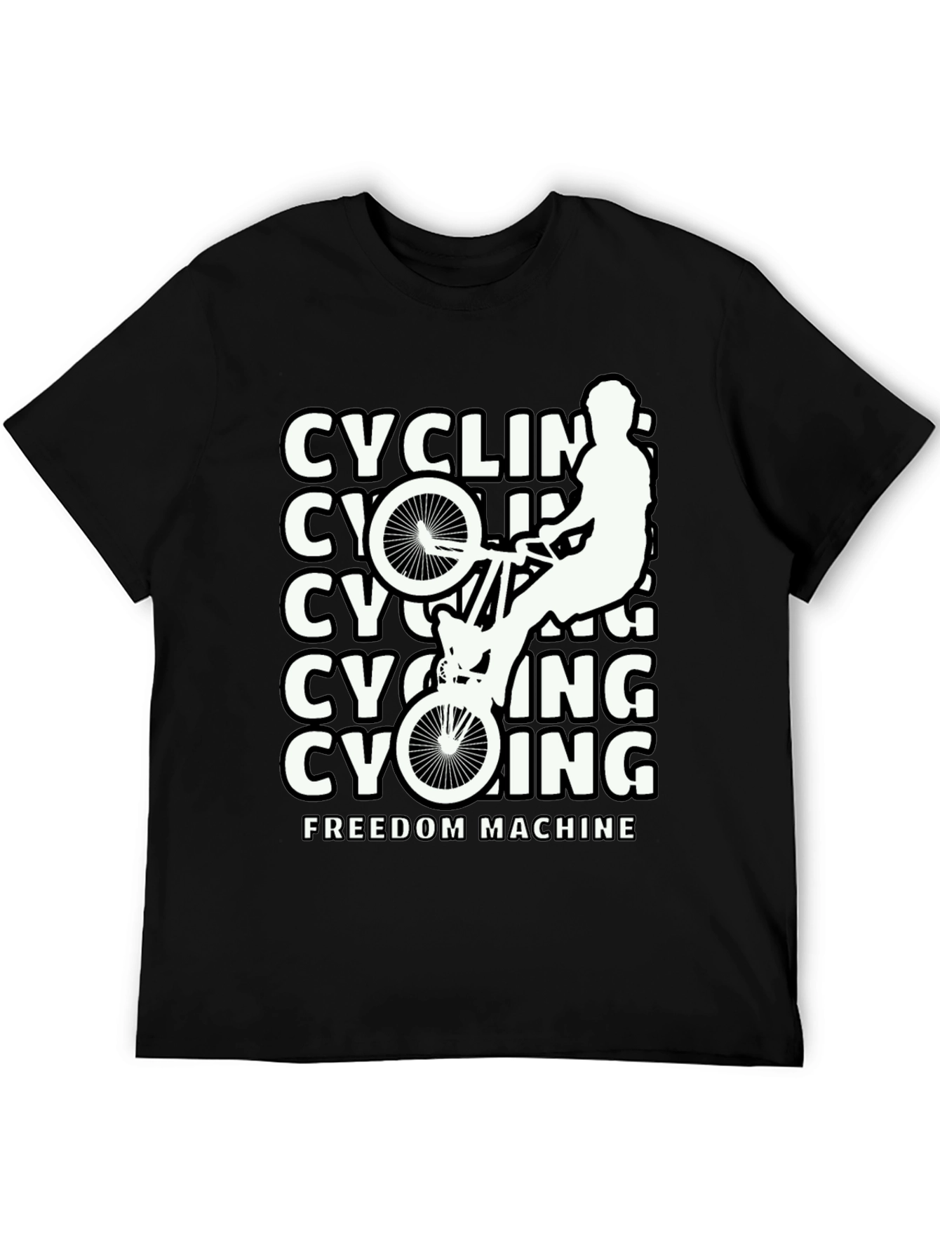 Cycling Freedom Machine Black T-Shirt