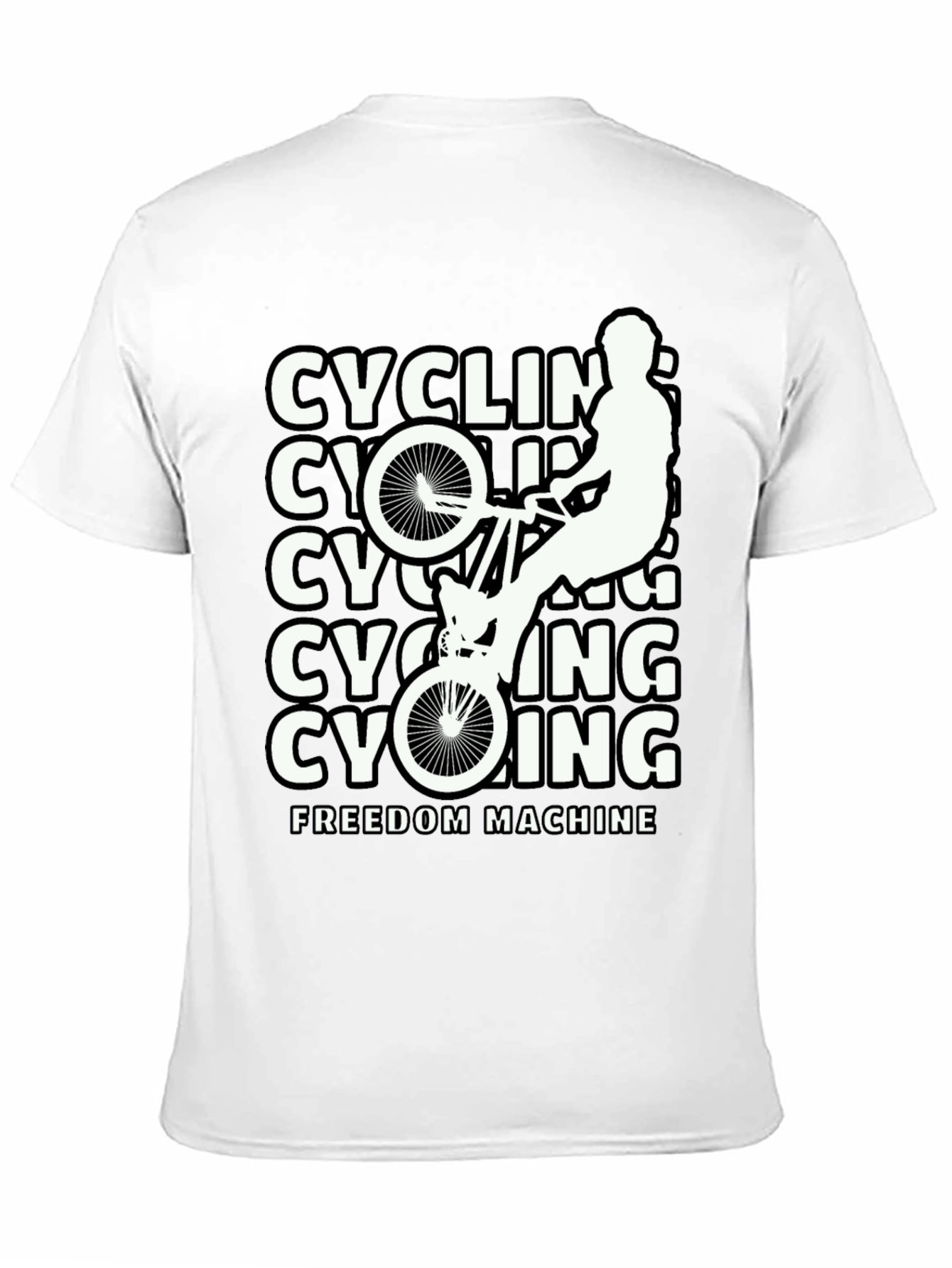 Cycling Freedom Machine Black T-Shirt