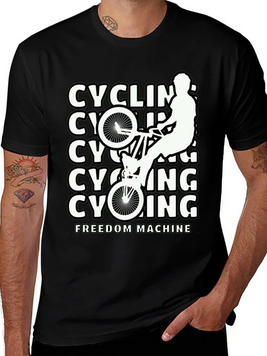 Cycling Freedom Machine Black T-Shirt