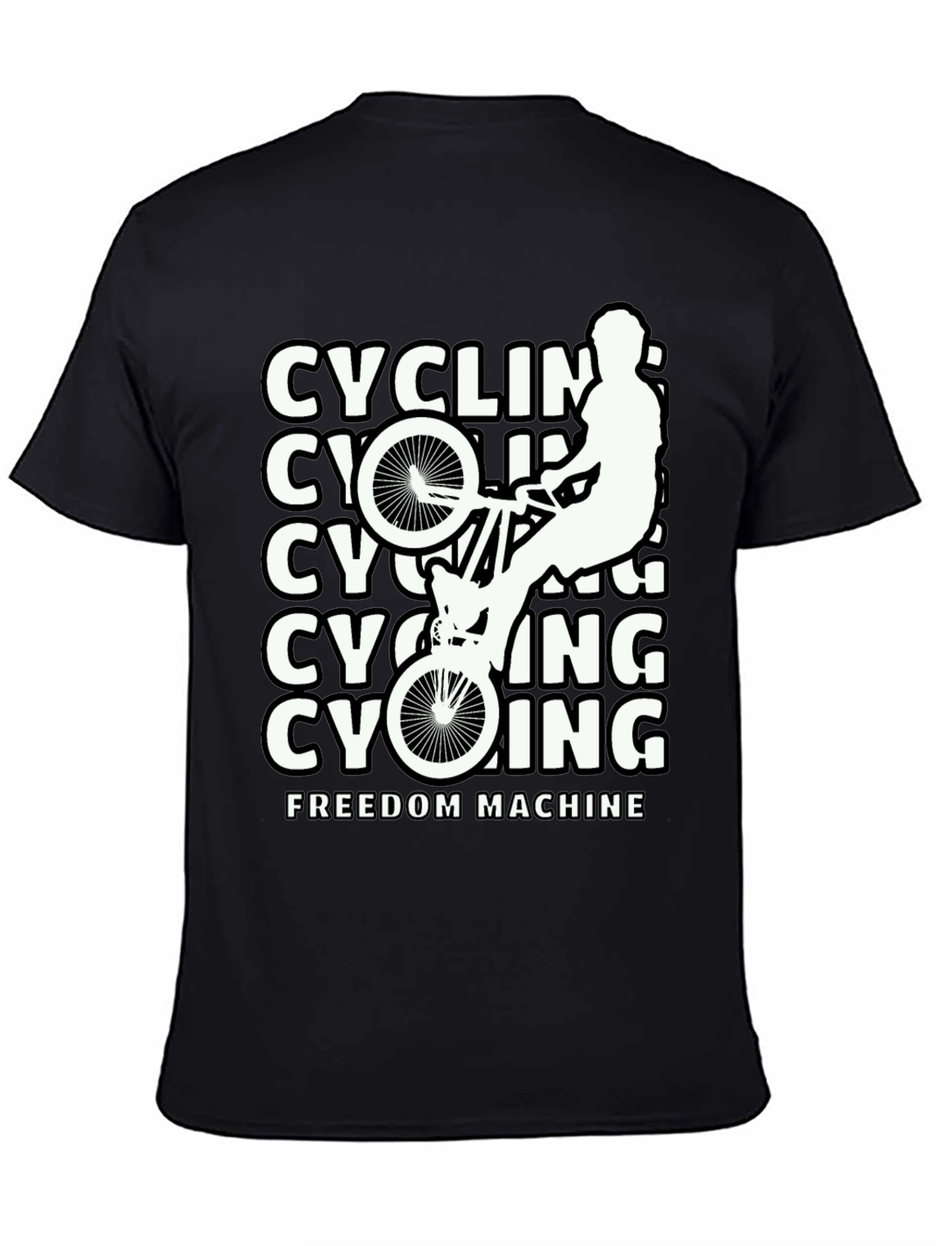 Cycling Freedom Machine Black T-Shirt