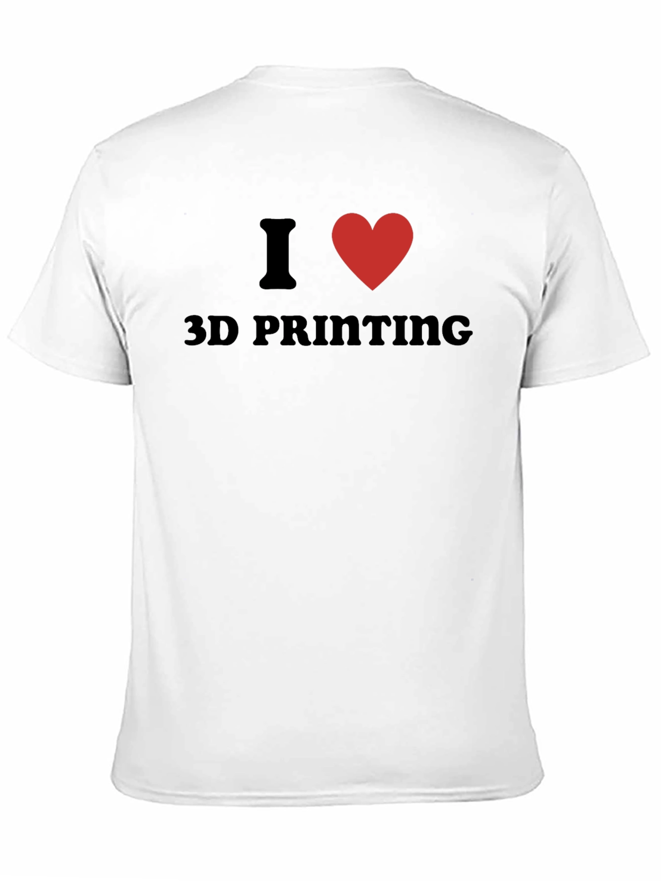 I Heart 3D Printing Black T-Shirt
