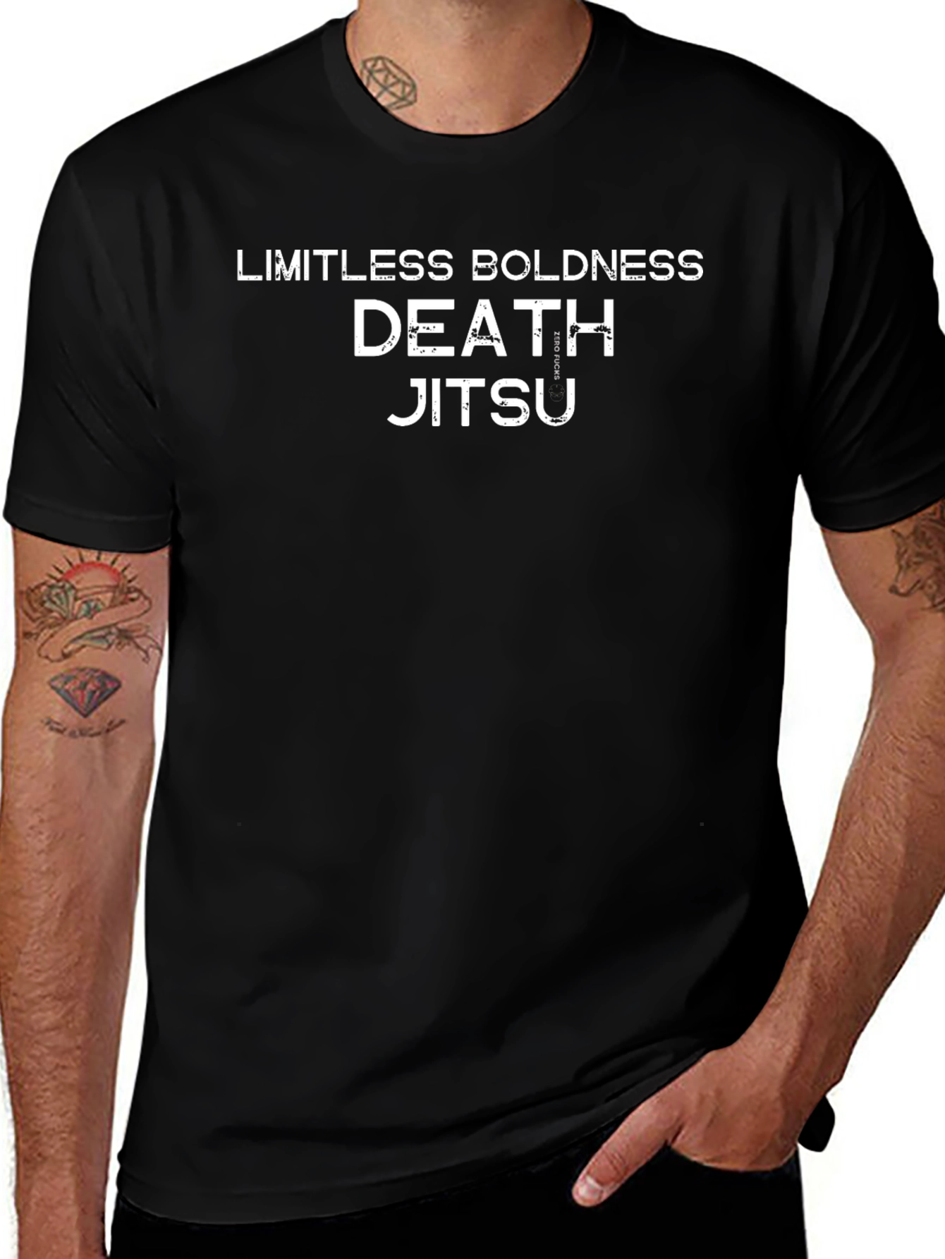 Limitless Boldness Death Jitsu Black T-Shirt