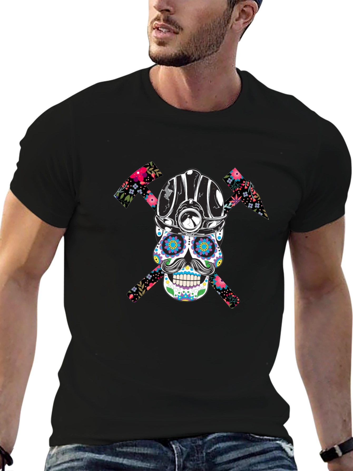 Sugar Skull Miner Graphic Tee
