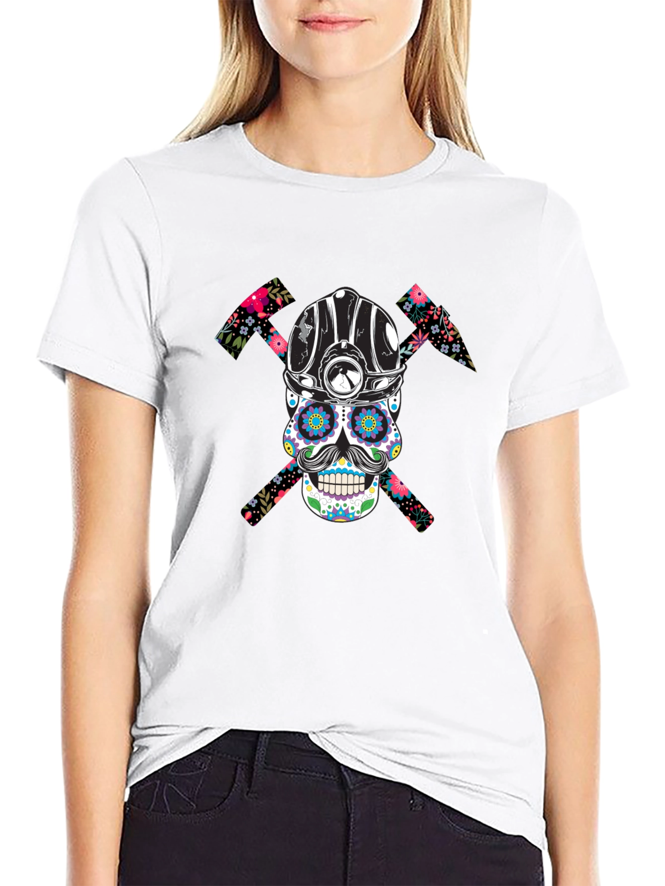 Sugar Skull Miner Graphic Tee