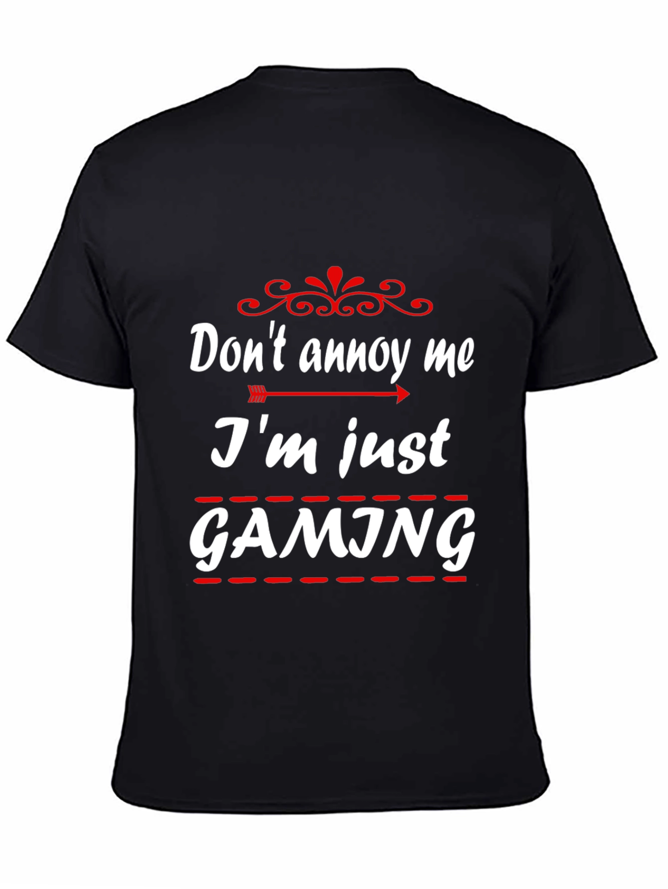 Dont Annoy Me Im Gaming Black T-Shirt