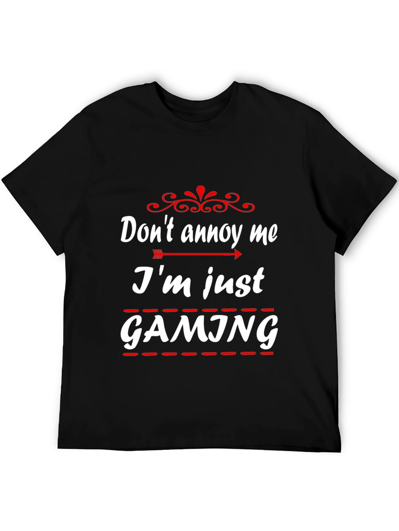Dont Annoy Me Im Gaming Black T-Shirt