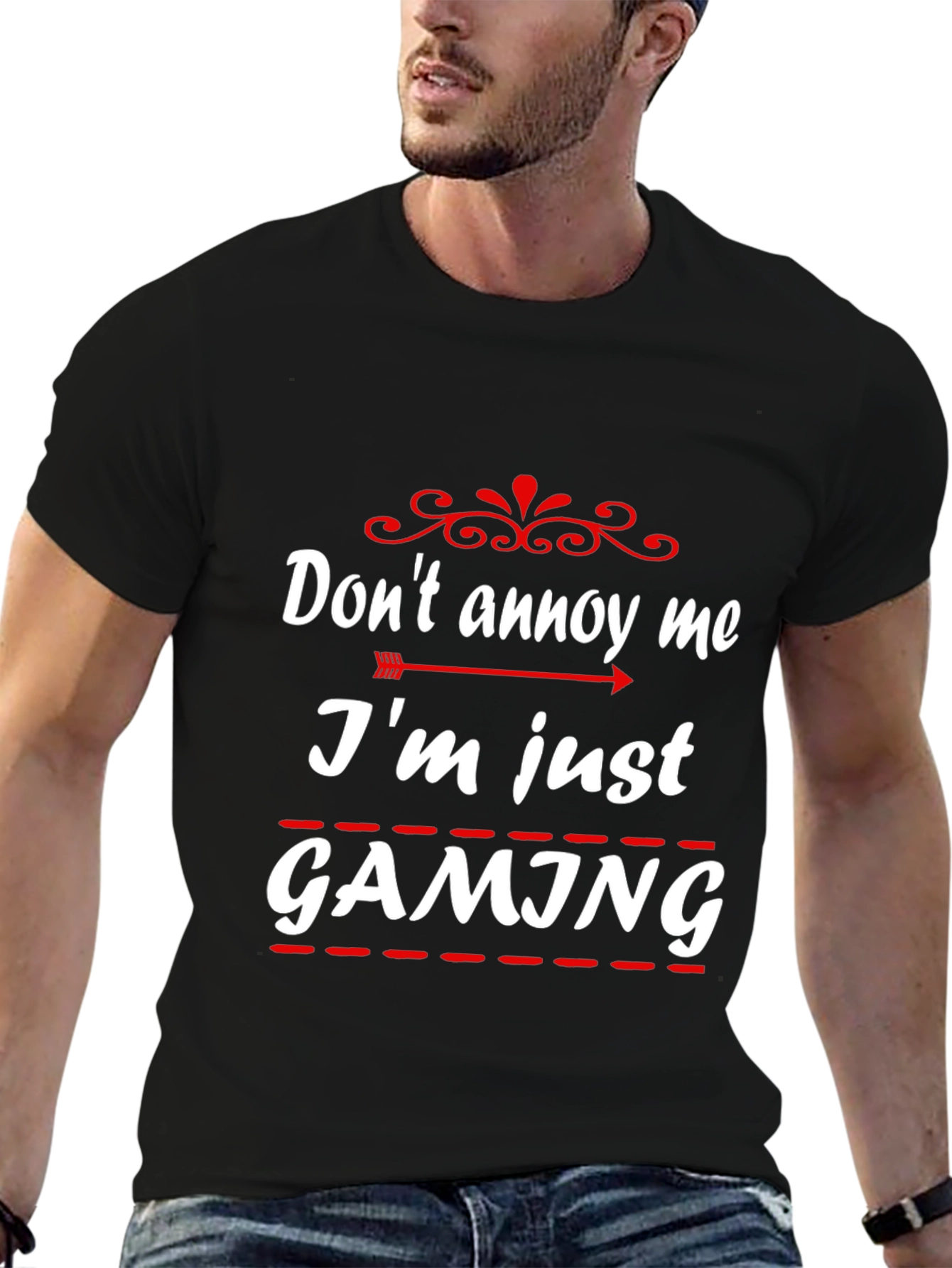 Dont Annoy Me Im Gaming Black T-Shirt