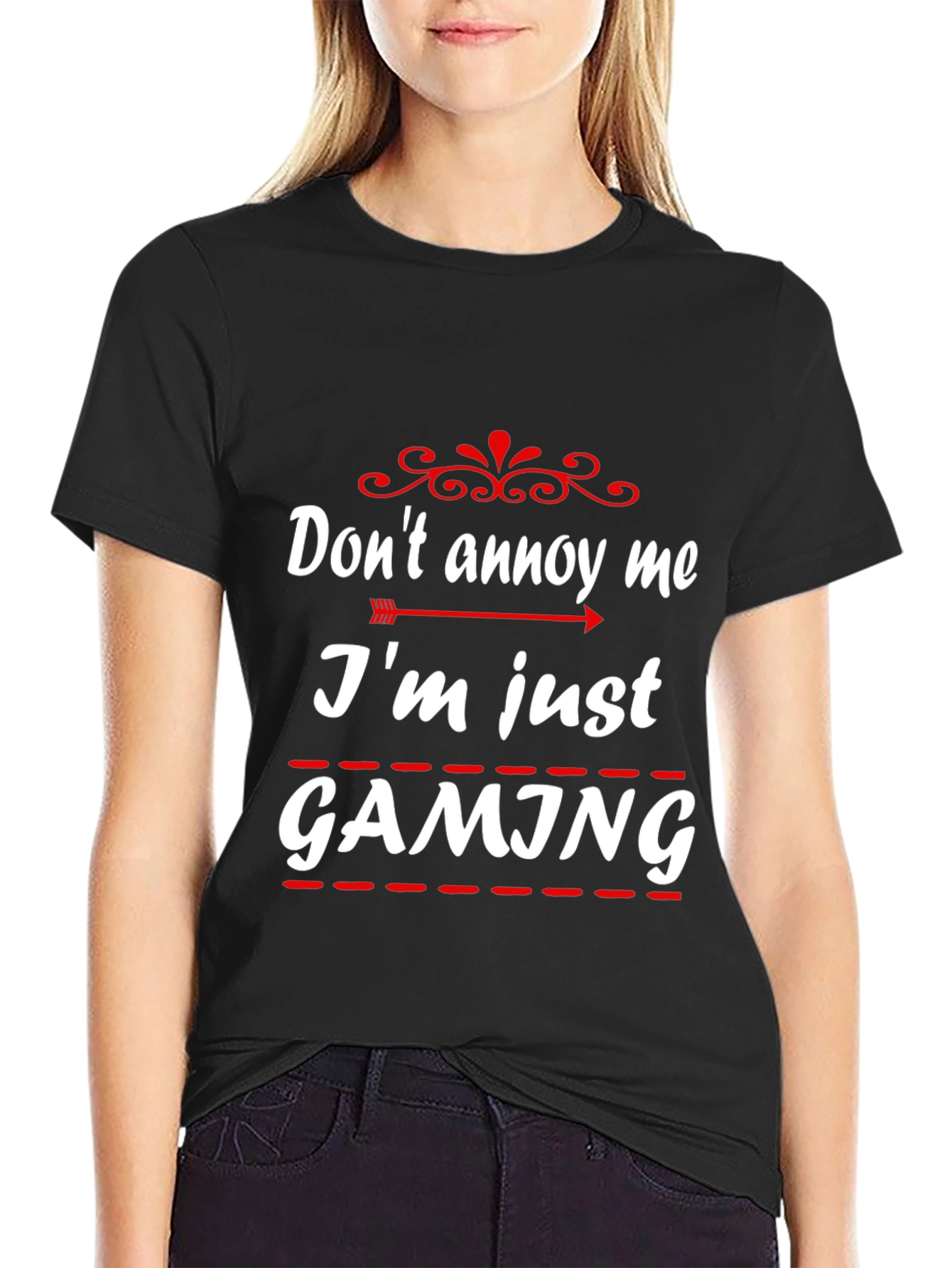 Dont Annoy Me Im Gaming Black T-Shirt