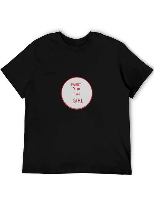 Sweet You Loved Girl Graphic Tee - Black
