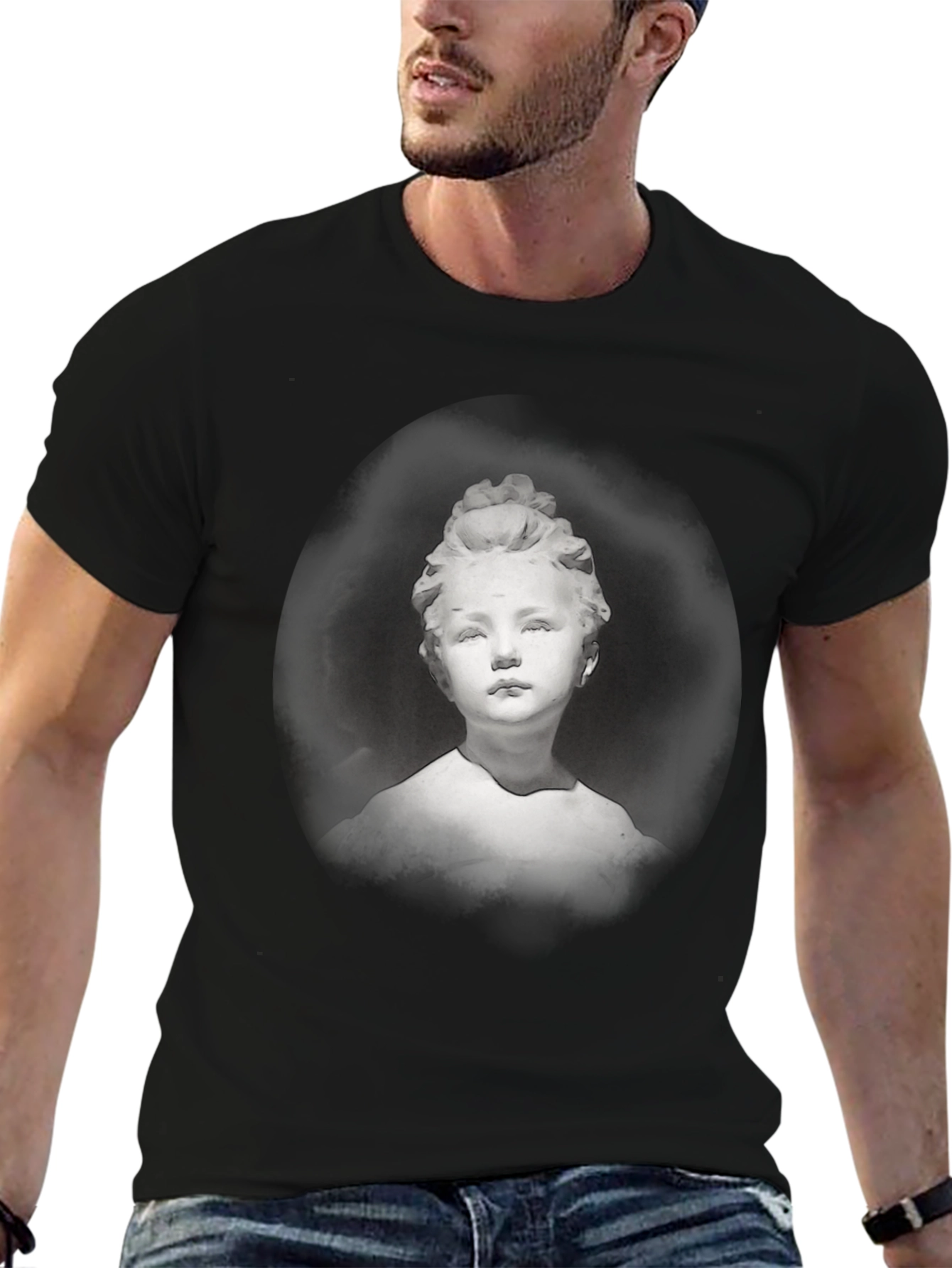 Statue Graphic T-Shirt - Classic Black Tee