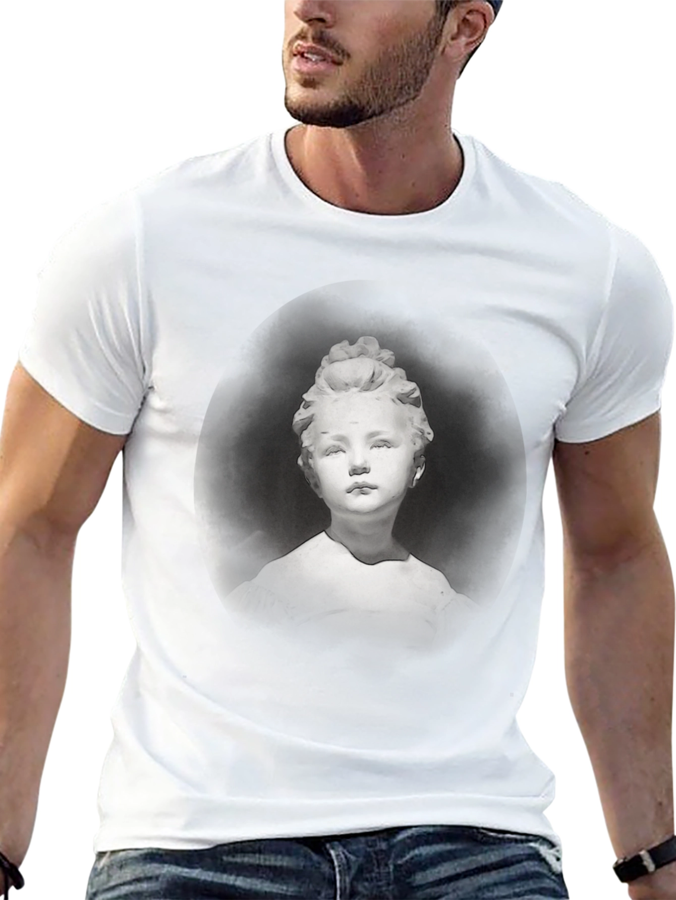 Statue Graphic T-Shirt - Classic Black Tee