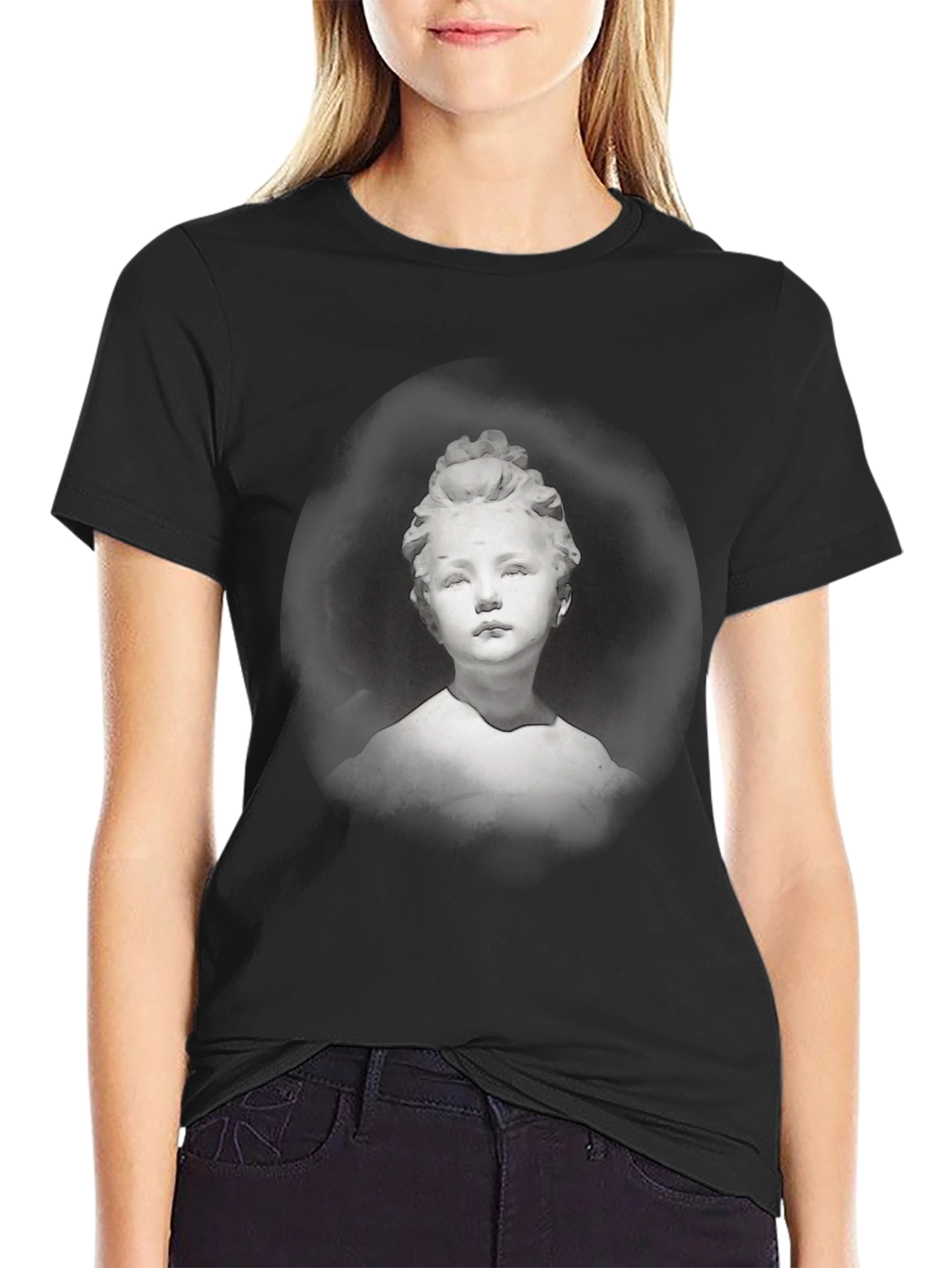 Statue Graphic T-Shirt - Classic Black Tee