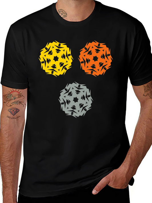 Abstract Geometric Design T-Shirt