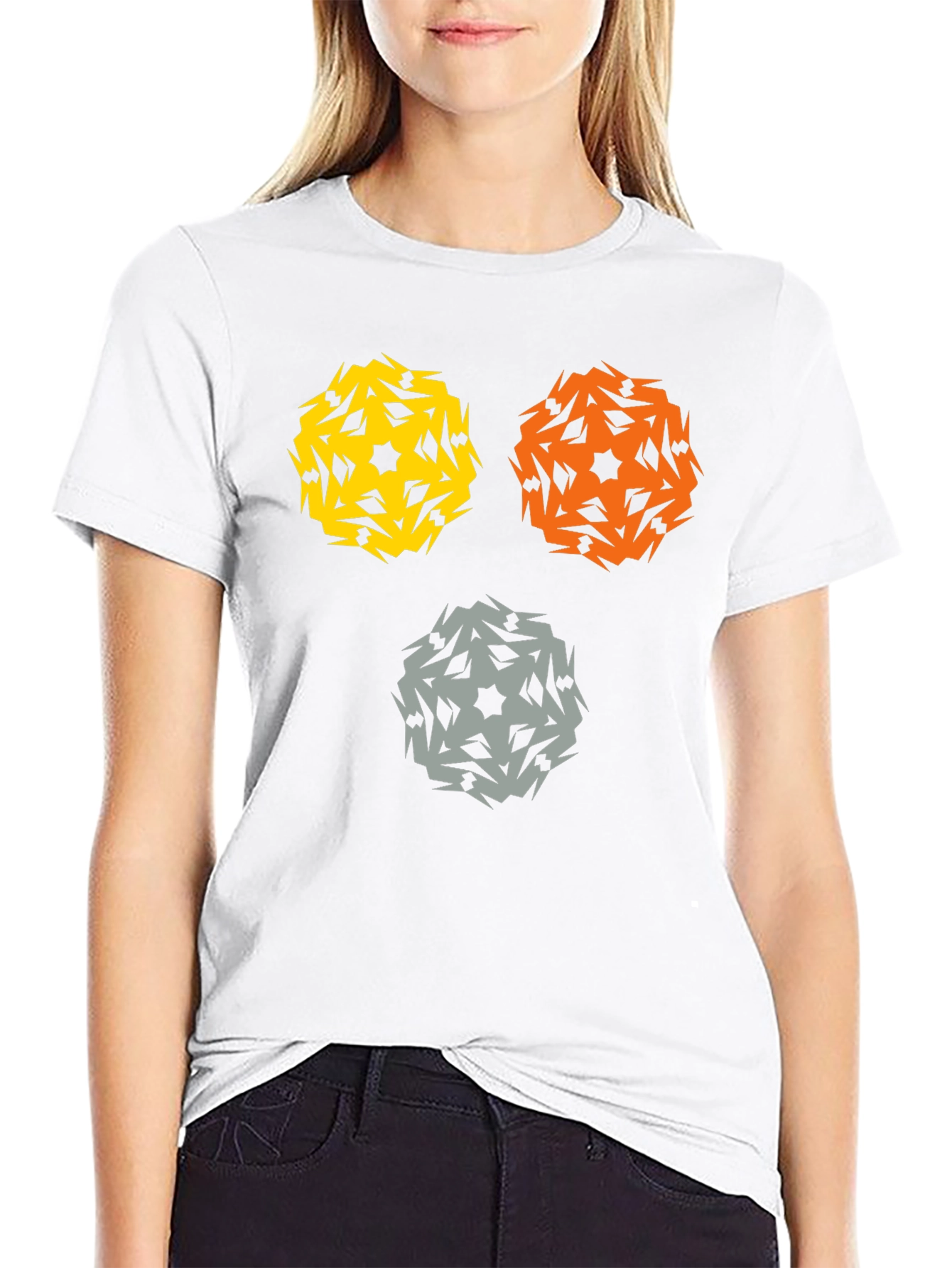 Abstract Geometric Design T-Shirt