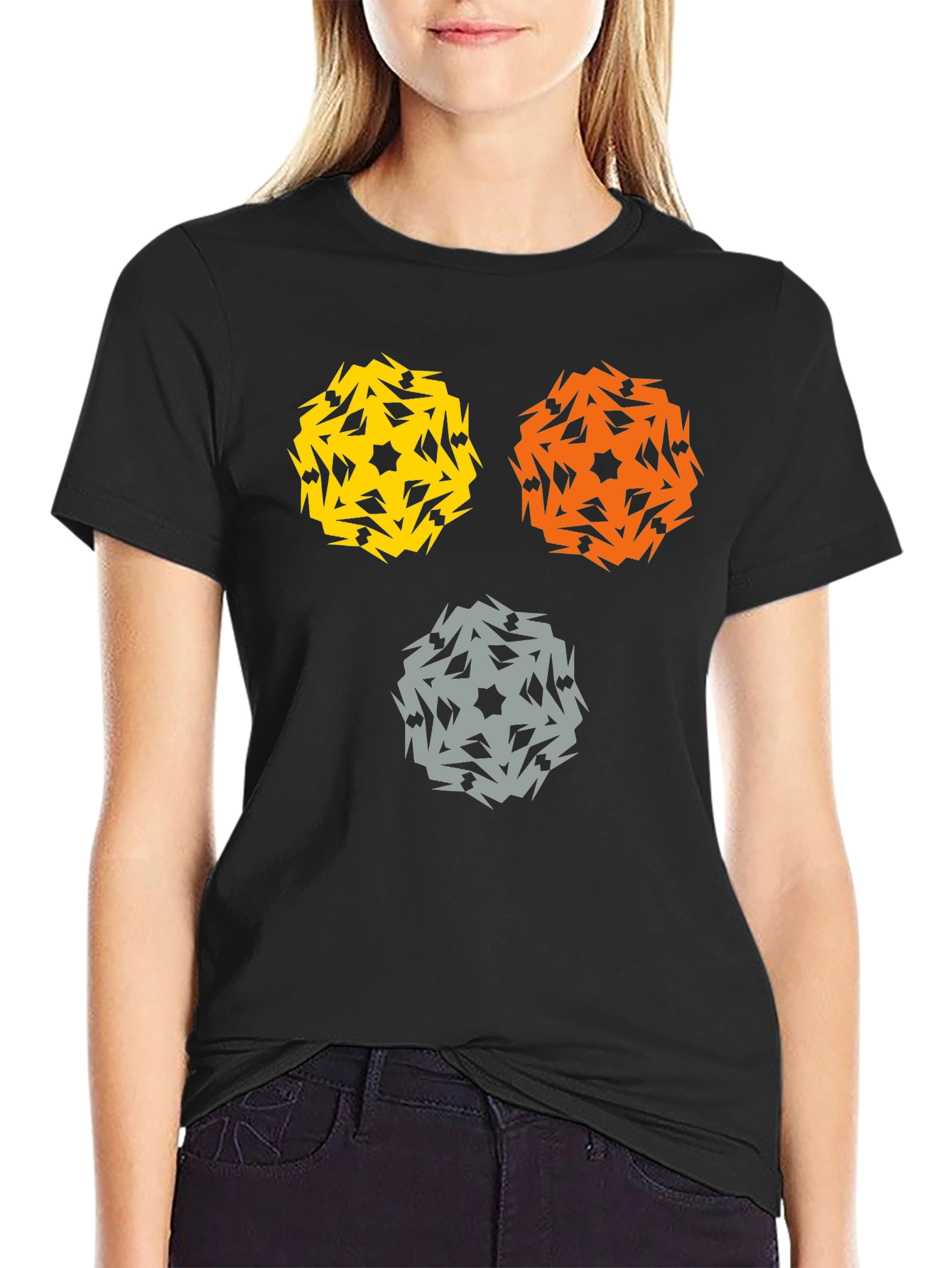 Abstract Geometric Design T-Shirt