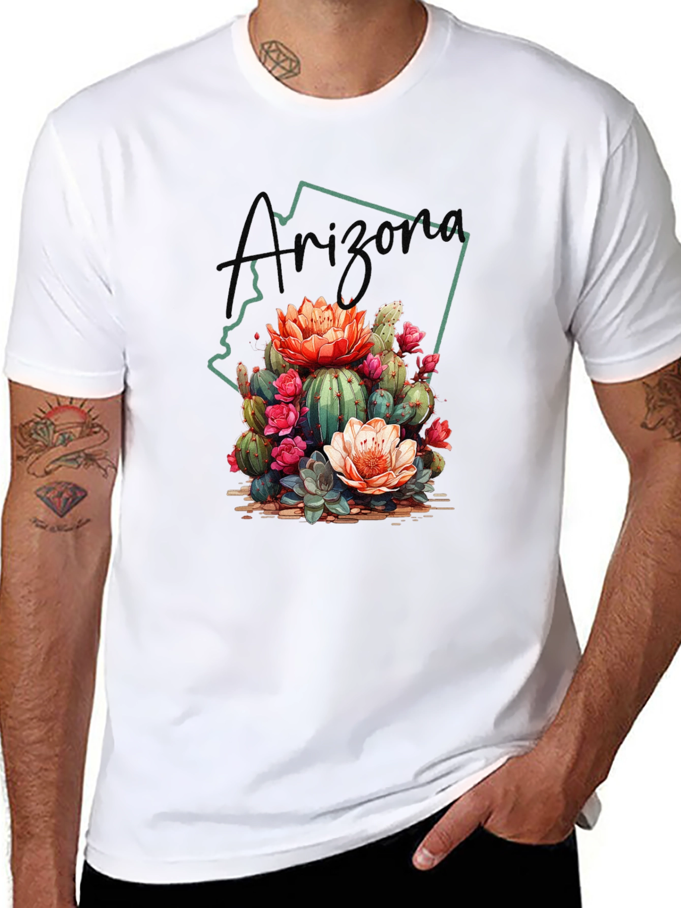 Arizona Cactus Blossom Graphic Tee