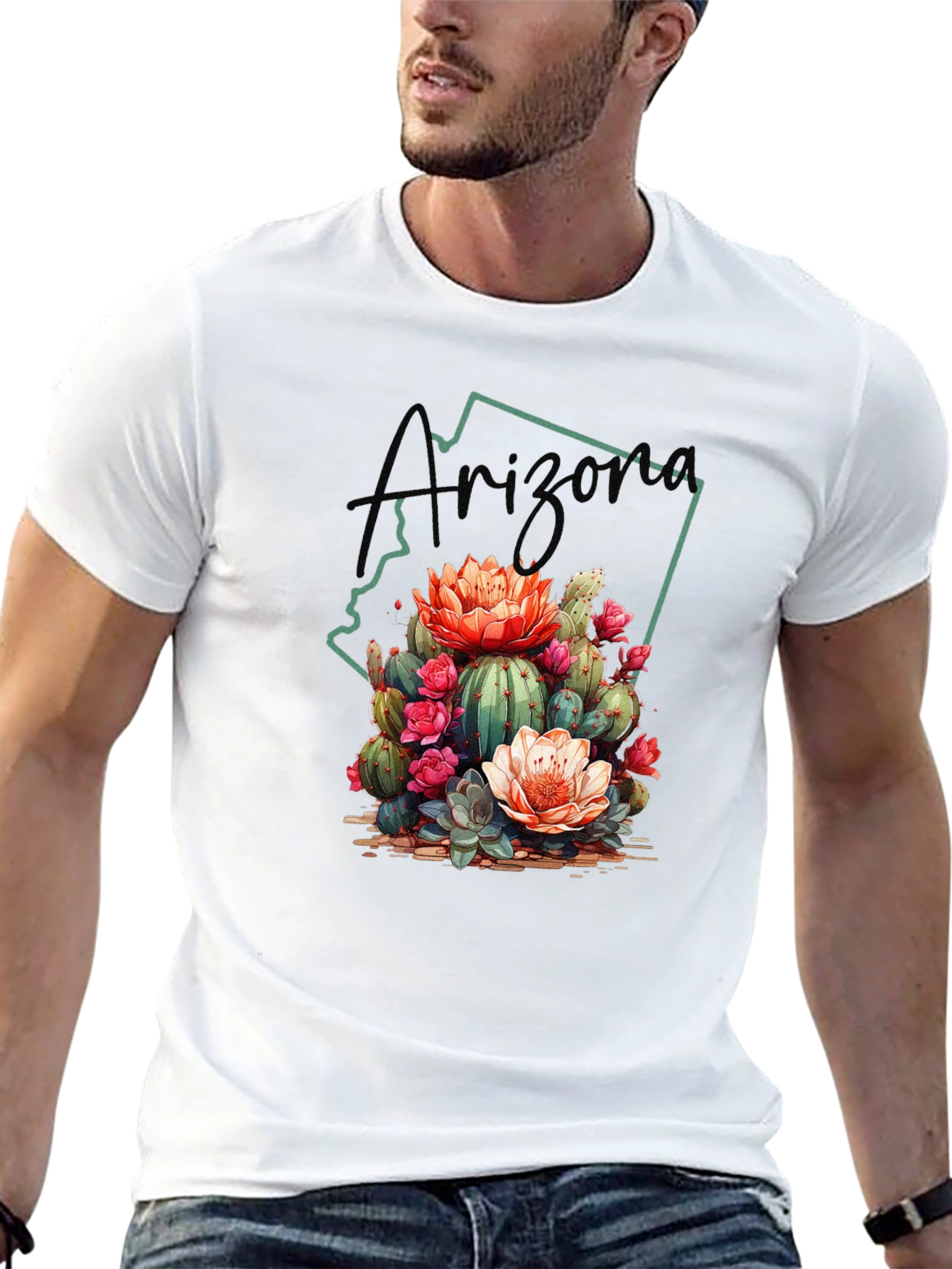 Arizona Cactus Blossom Graphic Tee