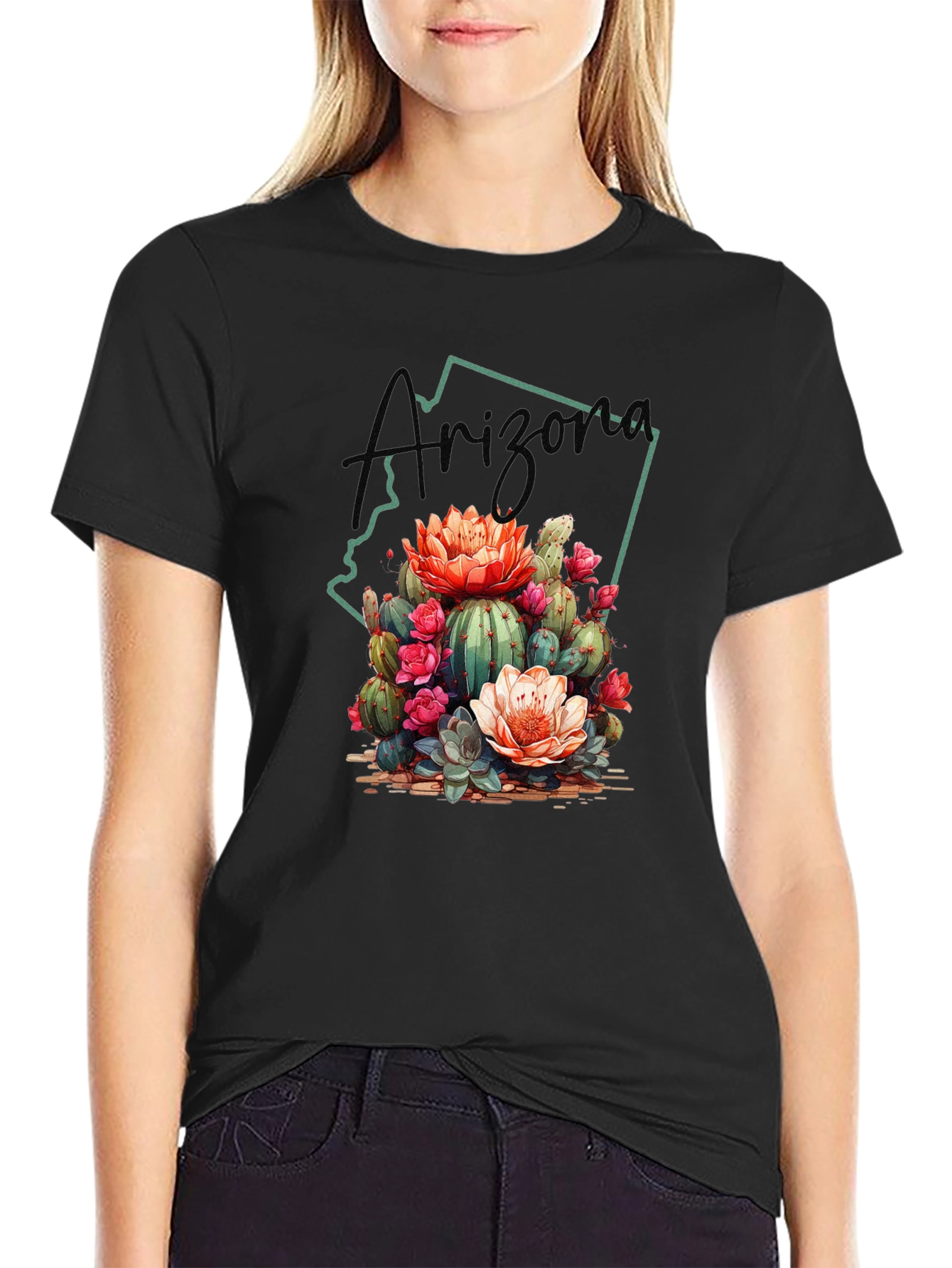 Arizona Cactus Blossom Graphic Tee