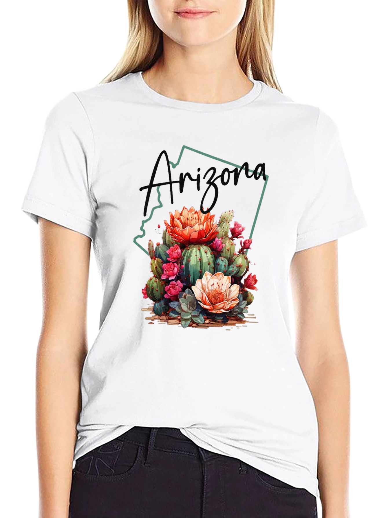 Arizona Cactus Blossom Graphic Tee
