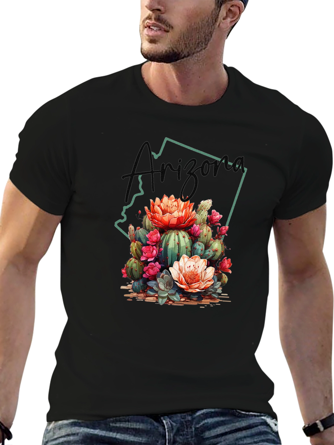 Arizona Cactus Blossom Graphic Tee