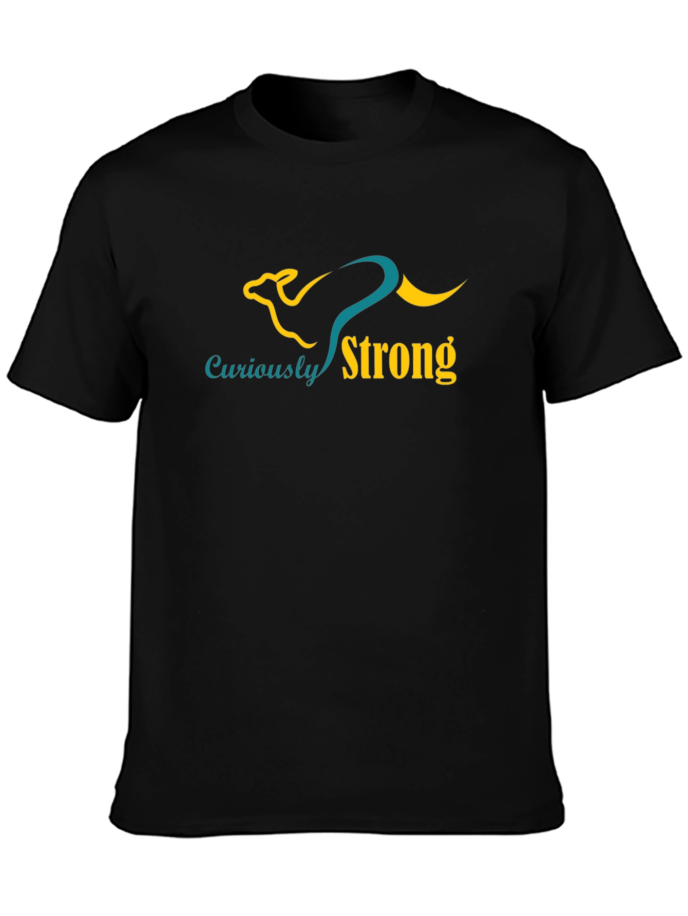 Curiously Strong Graphic Tee - Black