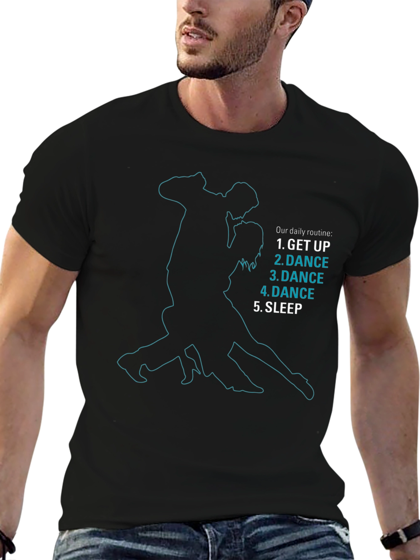 Dance Daily Routine T-Shirt - Black