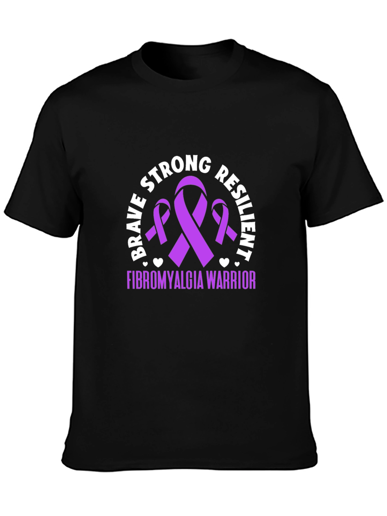 Fibromyalgia Warrior T-Shirt - Strong Brave Resilient