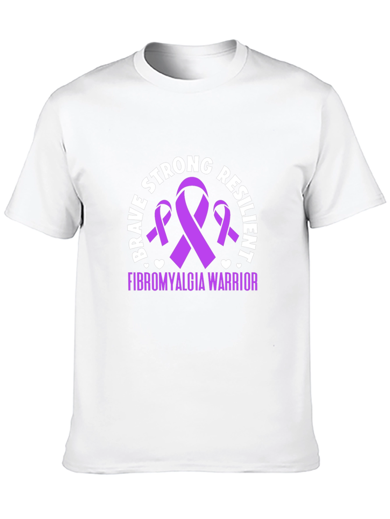 Fibromyalgia Warrior T-Shirt - Strong Brave Resilient