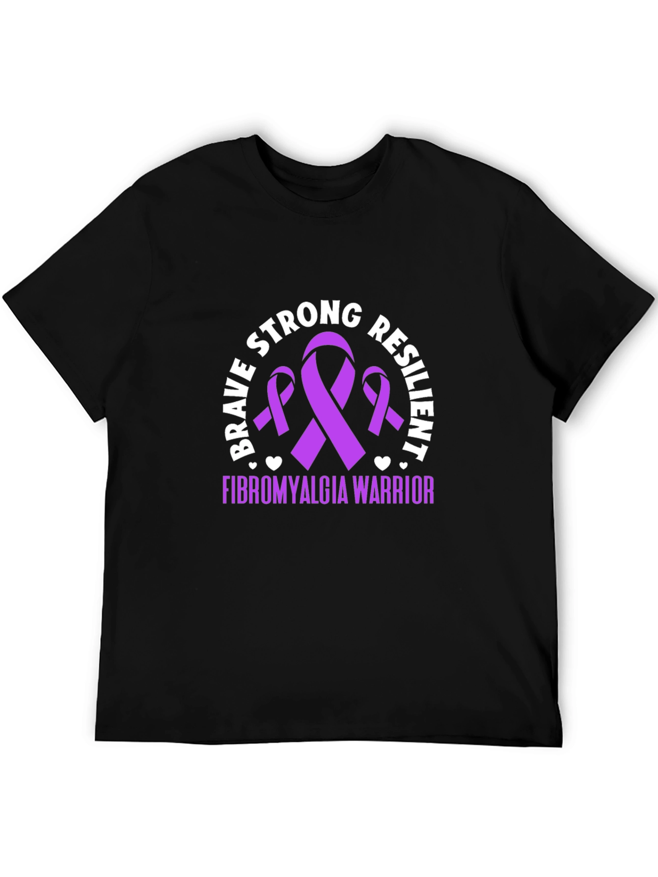 Fibromyalgia Warrior T-Shirt - Strong Brave Resilient