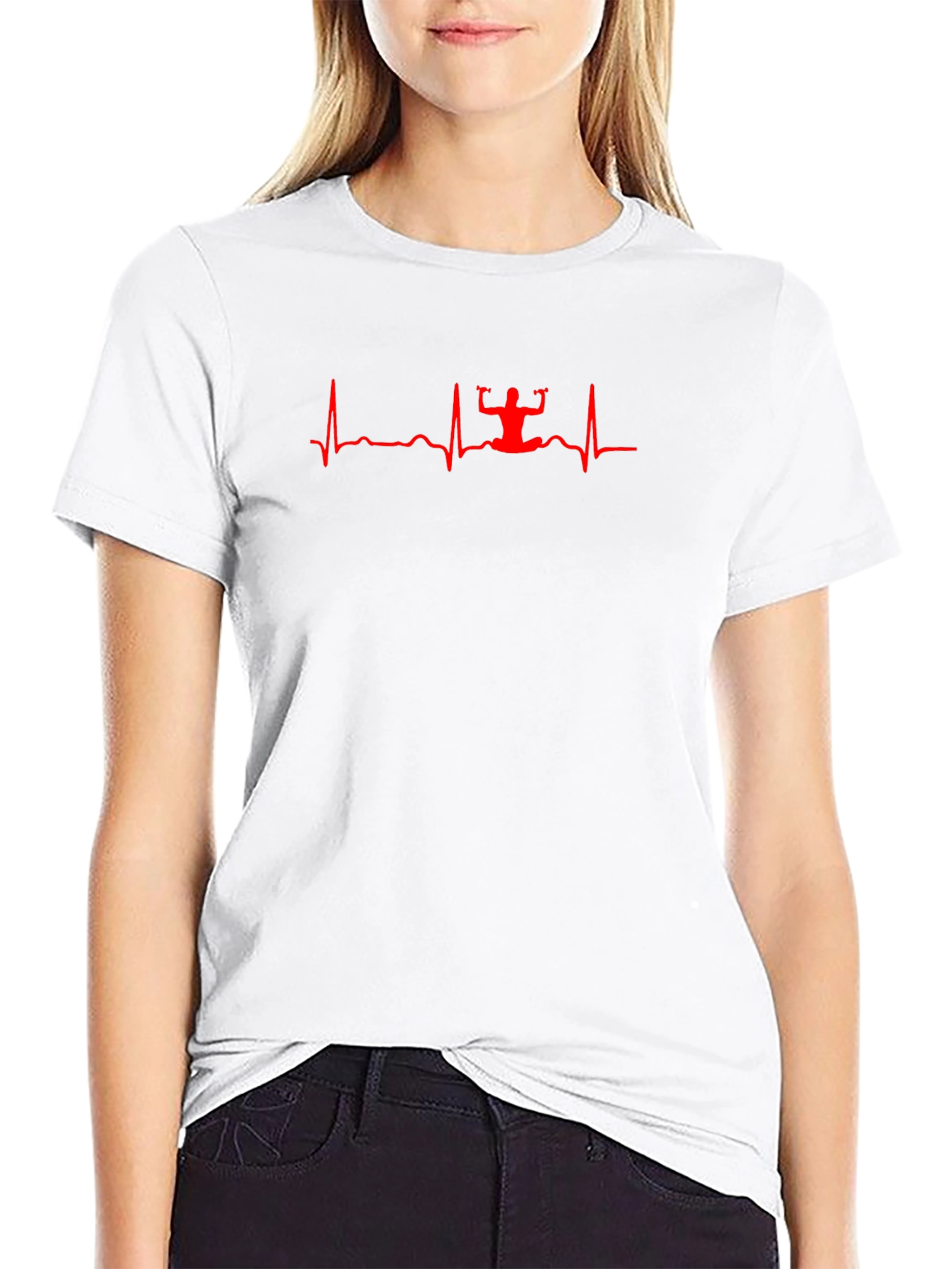 Workout Heartbeat Black T-Shirt