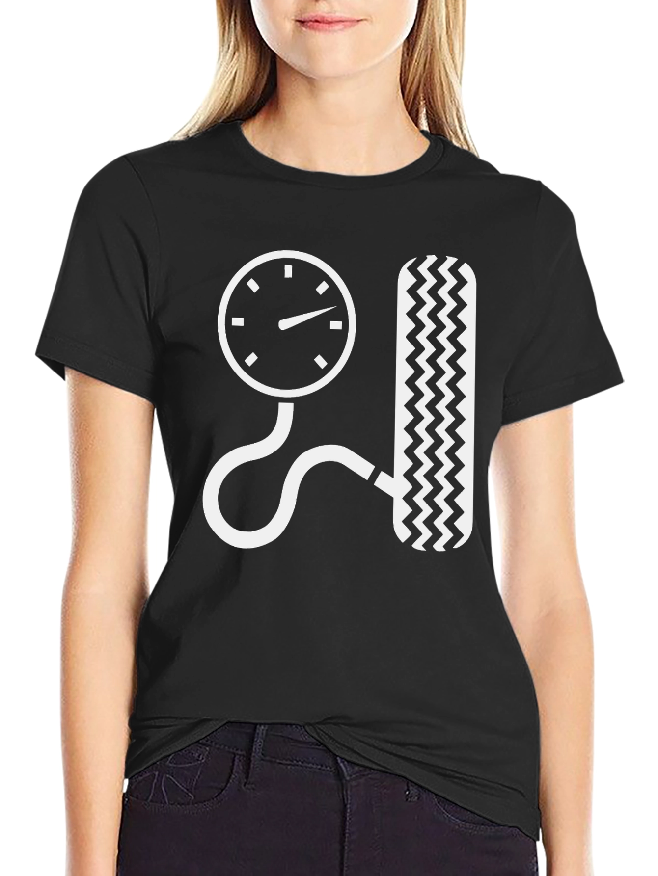 Tire Pressure Gauge Graphic Tee - Mechanic Shirt