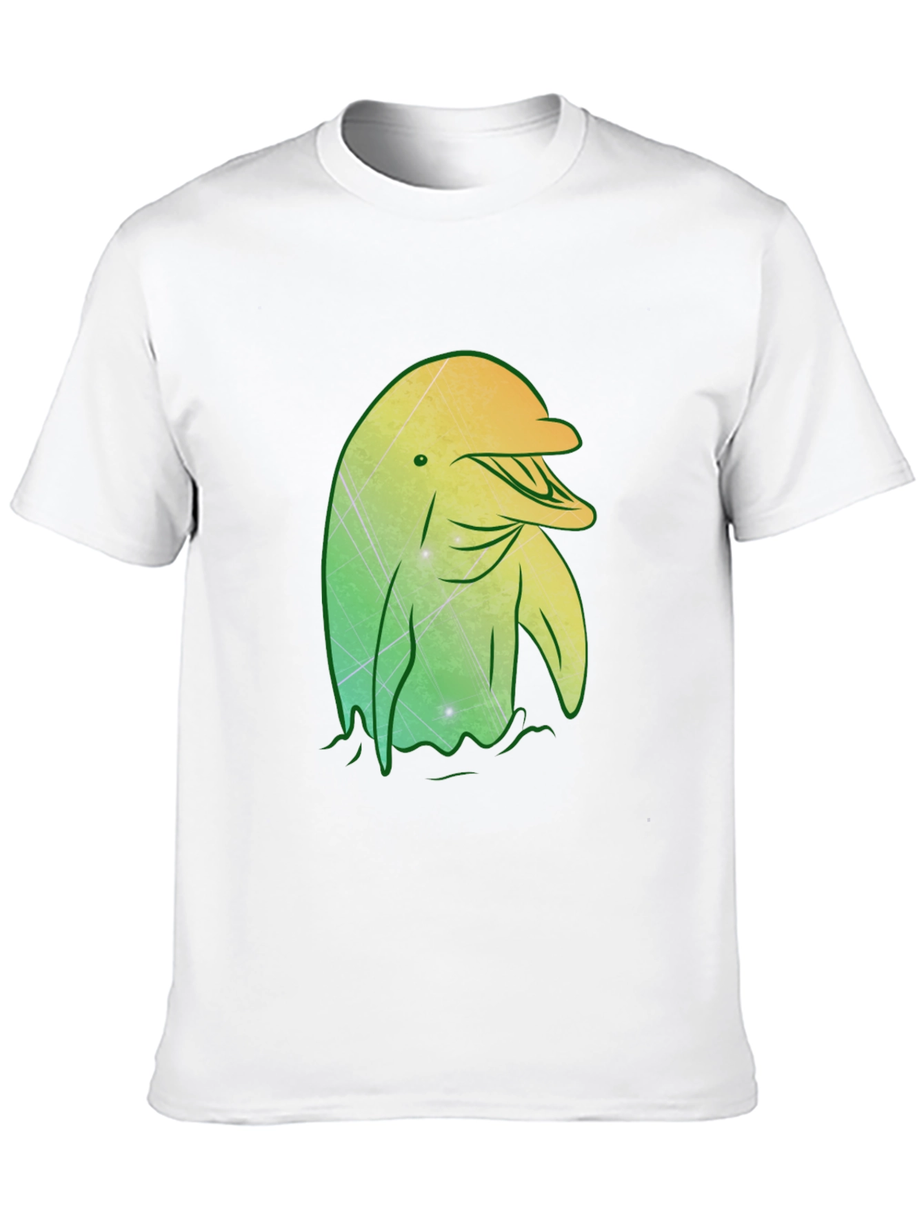 Dolphin Graphic Tee - Stylish Mens Black T-Shirt