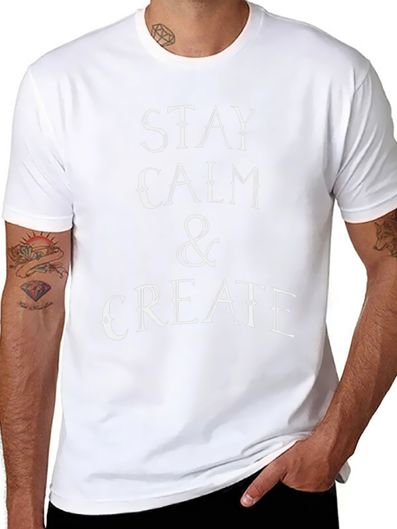Stay Calm & Create Graphic T-Shirt
