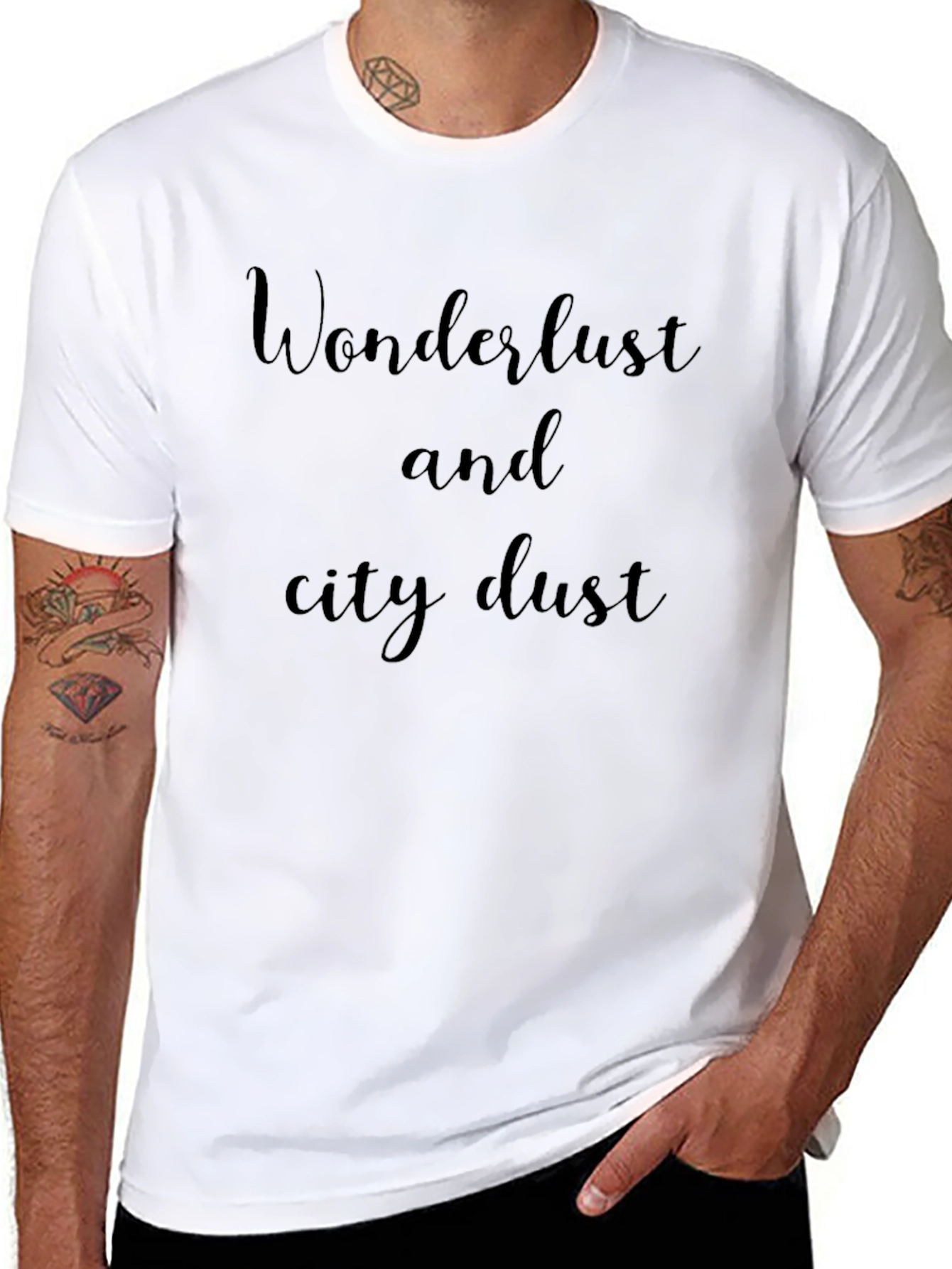 Wanderlust Graphic Tee - City Dust